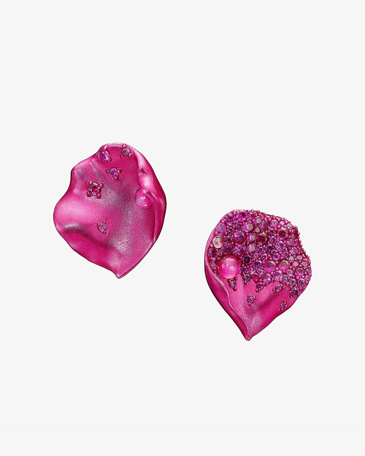 Anabela Chan Fuchsia Rosa Petal Earrings