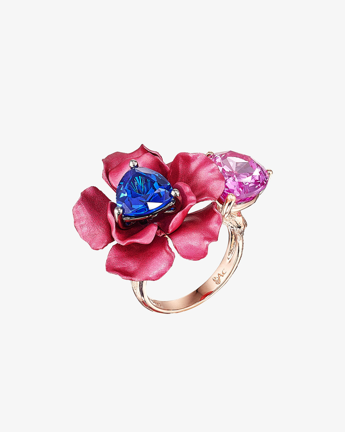 Anabela Chan Fuchsia Sapphire Bloom Ring