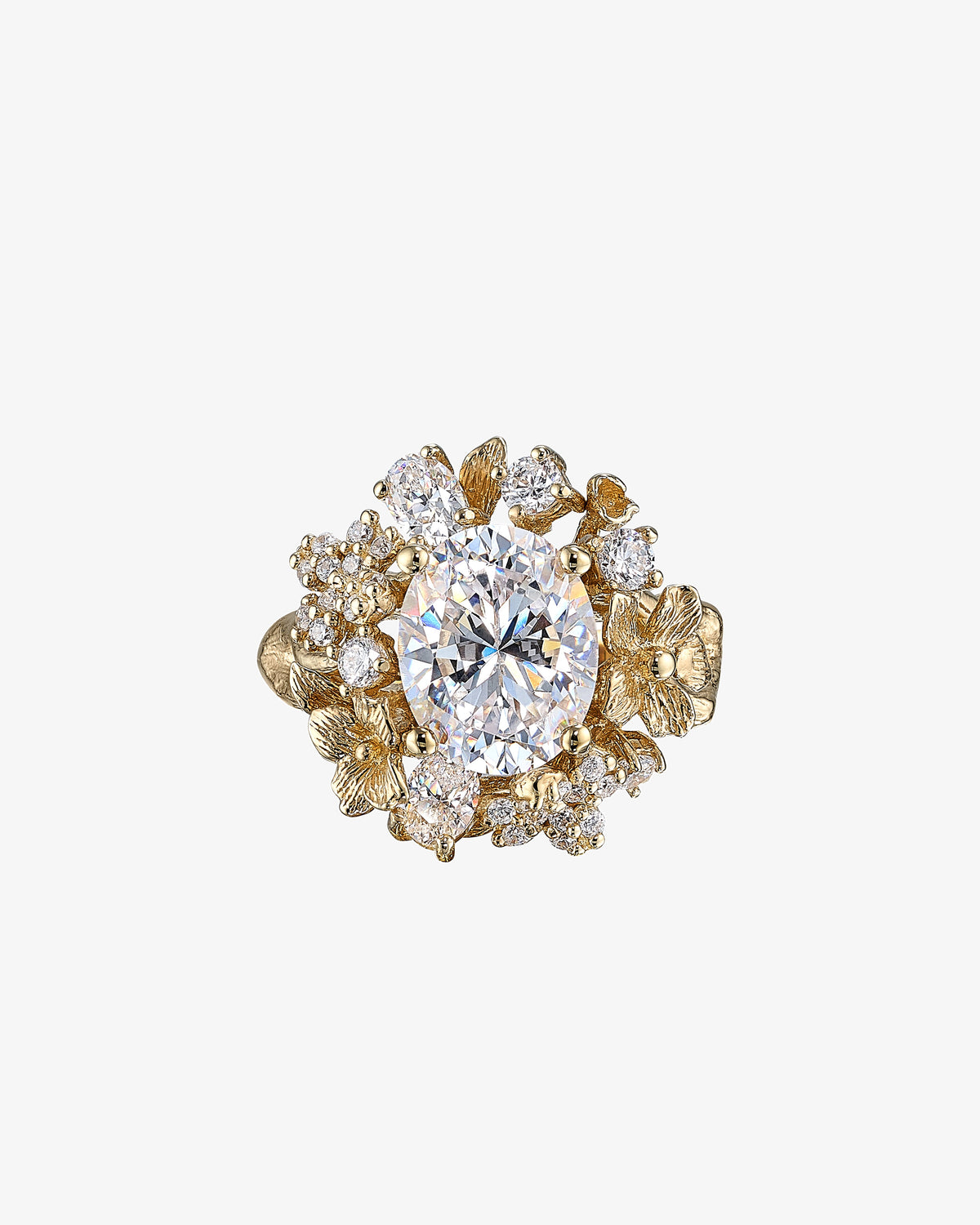 Anabela Chan Golden Posy Diamond Ring