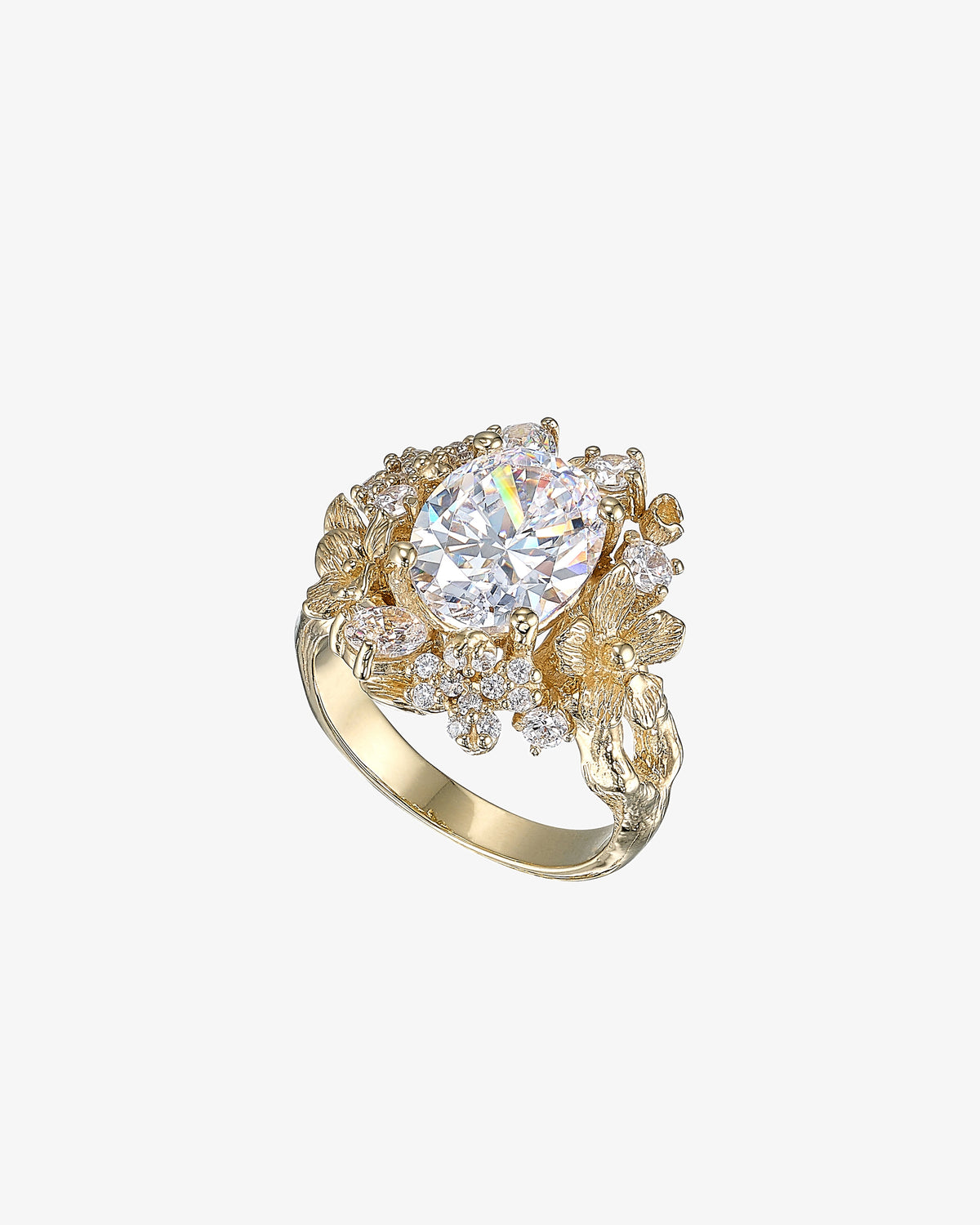 Anabela Chan Golden Posy Diamond Ring