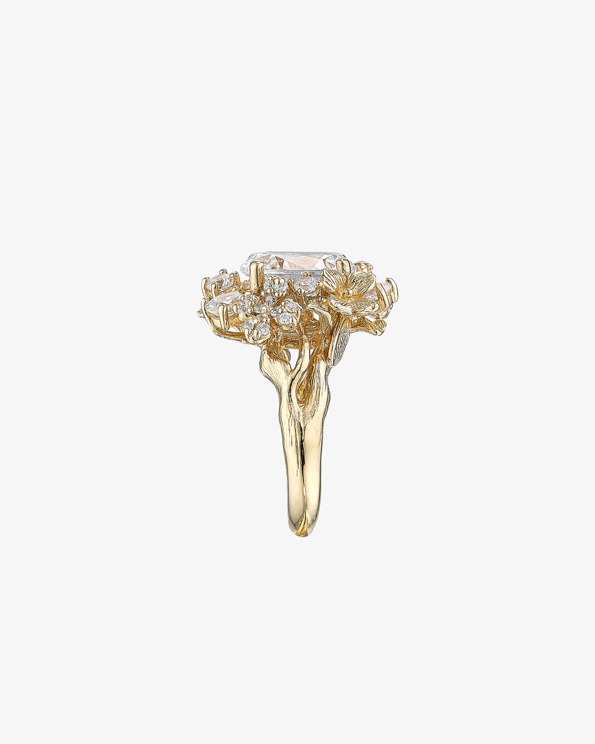 Anabela Chan Golden Posy Diamond Ring