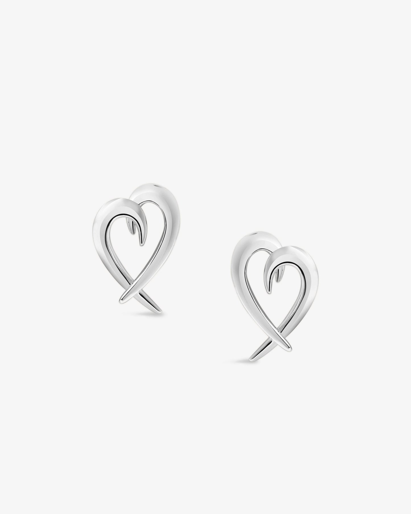 Shaun Leane Hook Heart Earrings