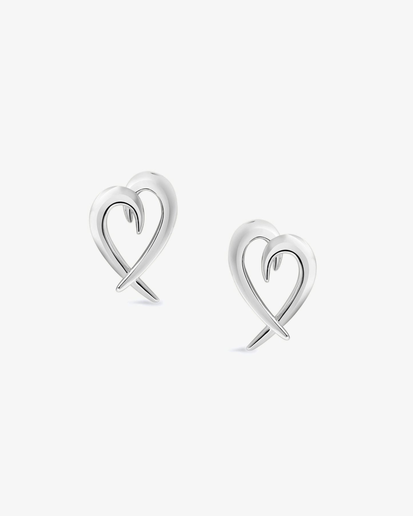 Shaun Leane Hook Heart Earrings