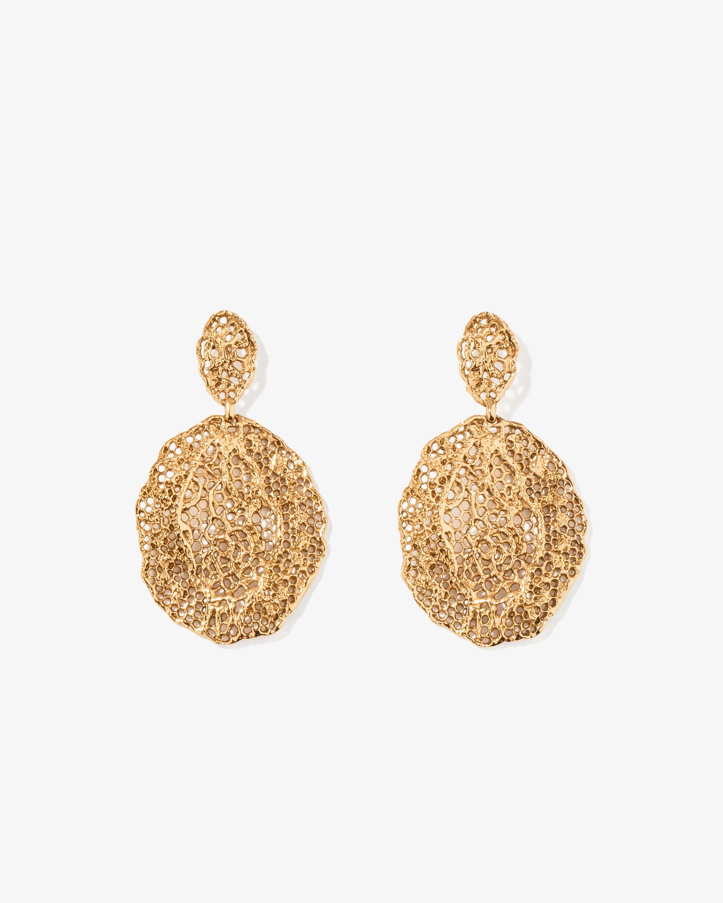 Aurelie Bidermann Lace Clip Earrings