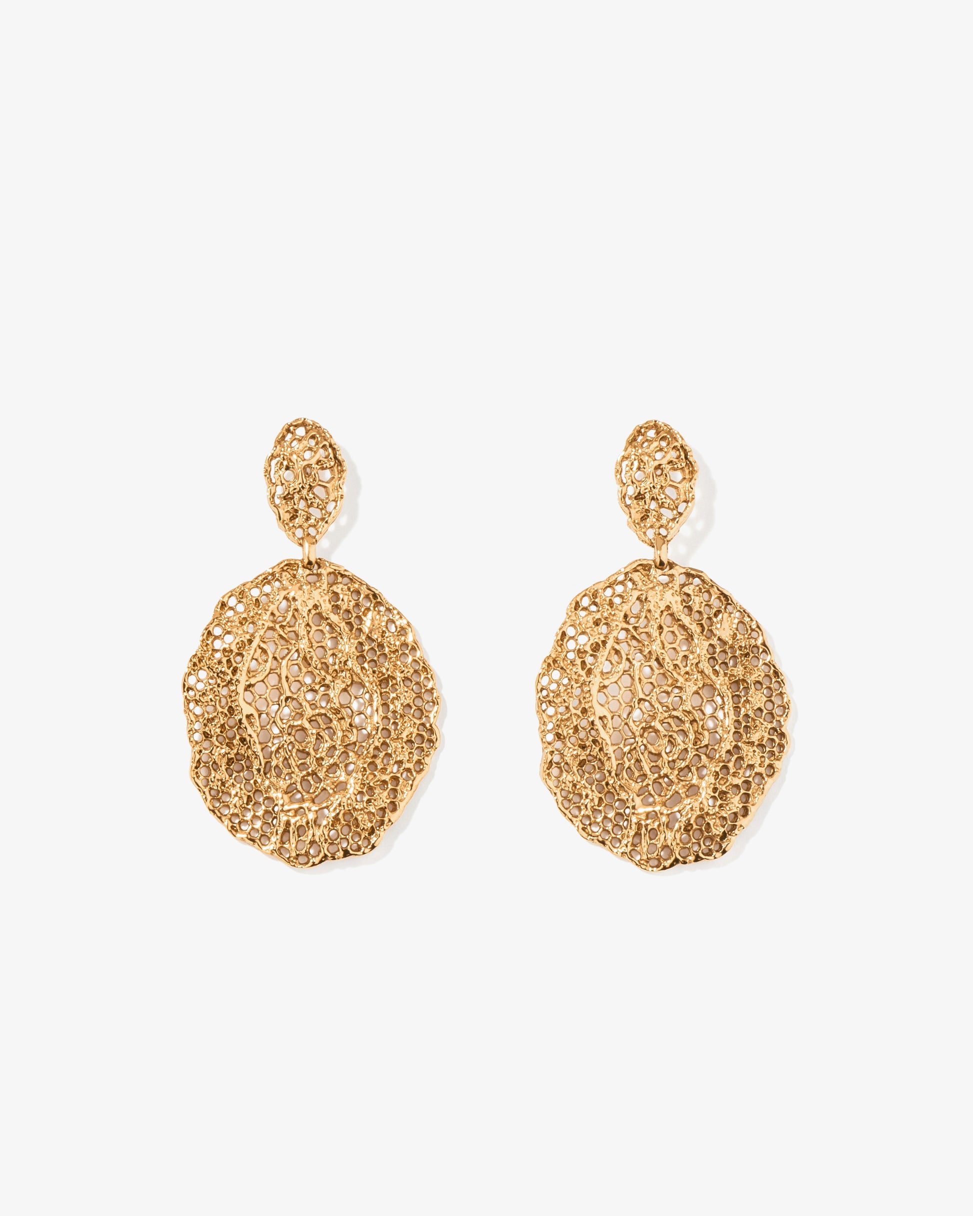 Aurelie Bidermann Lace Clip Earrings