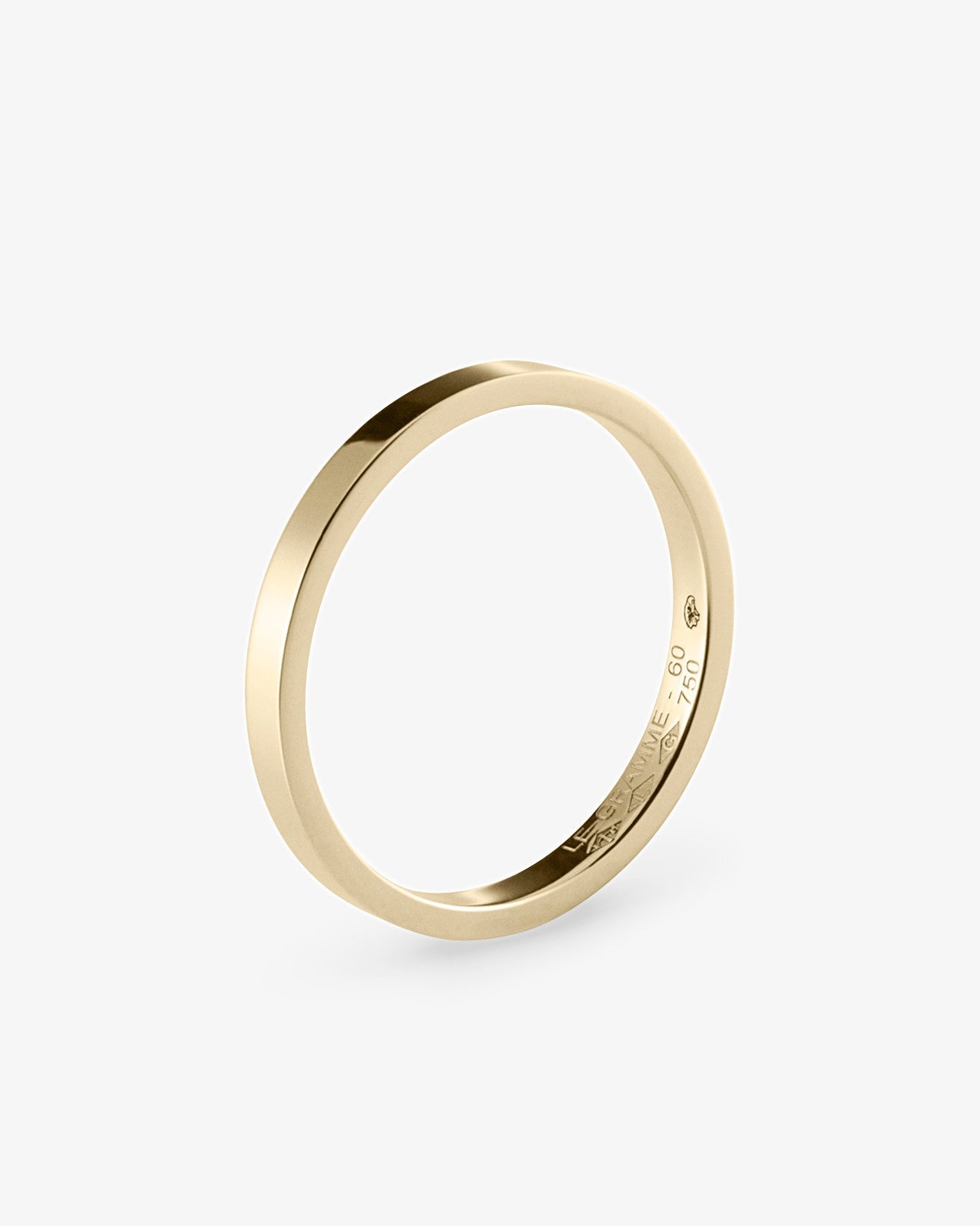 Le gramme 3g polished 18k gold band ring