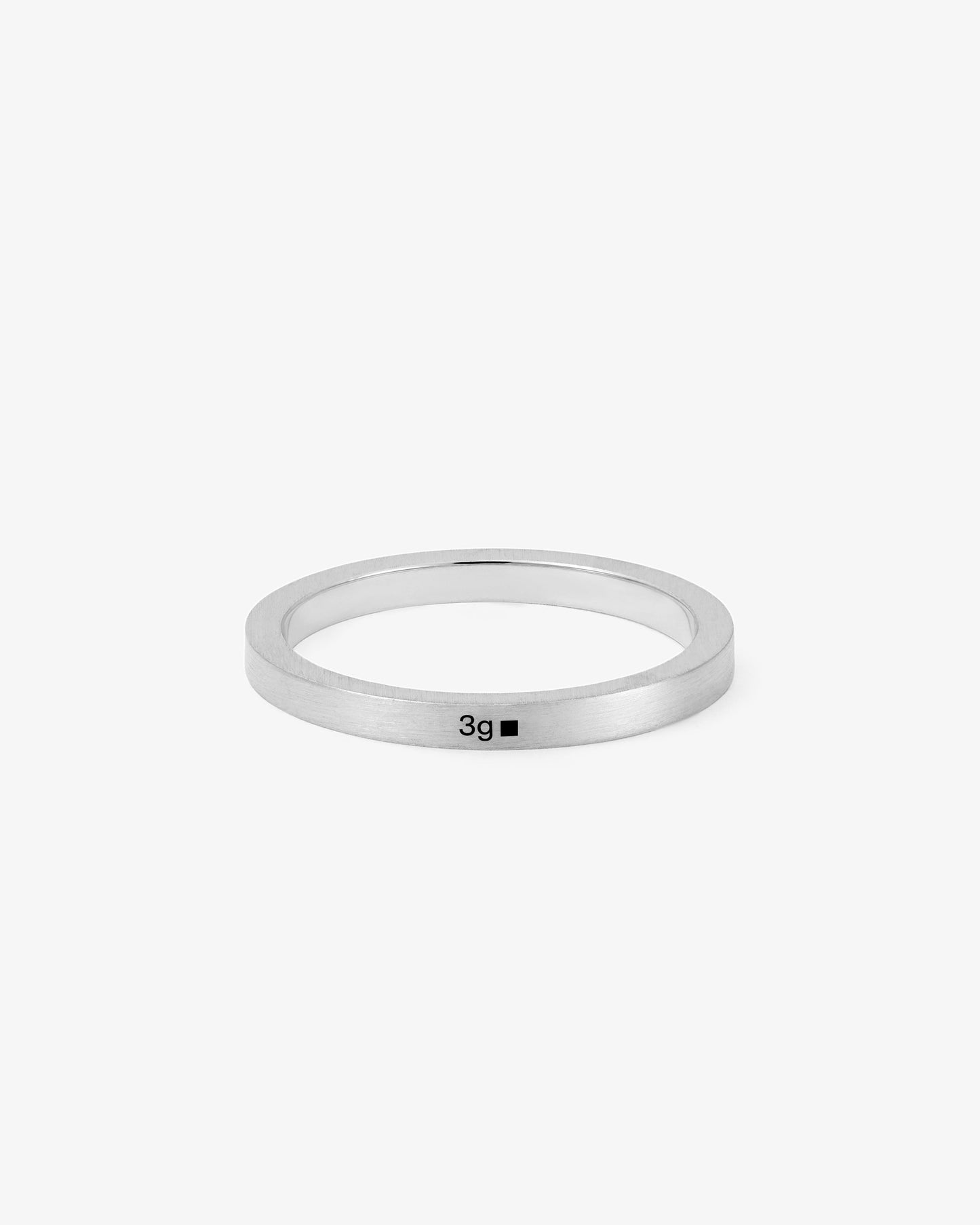 Le gramme 3g brushed ribbon ring