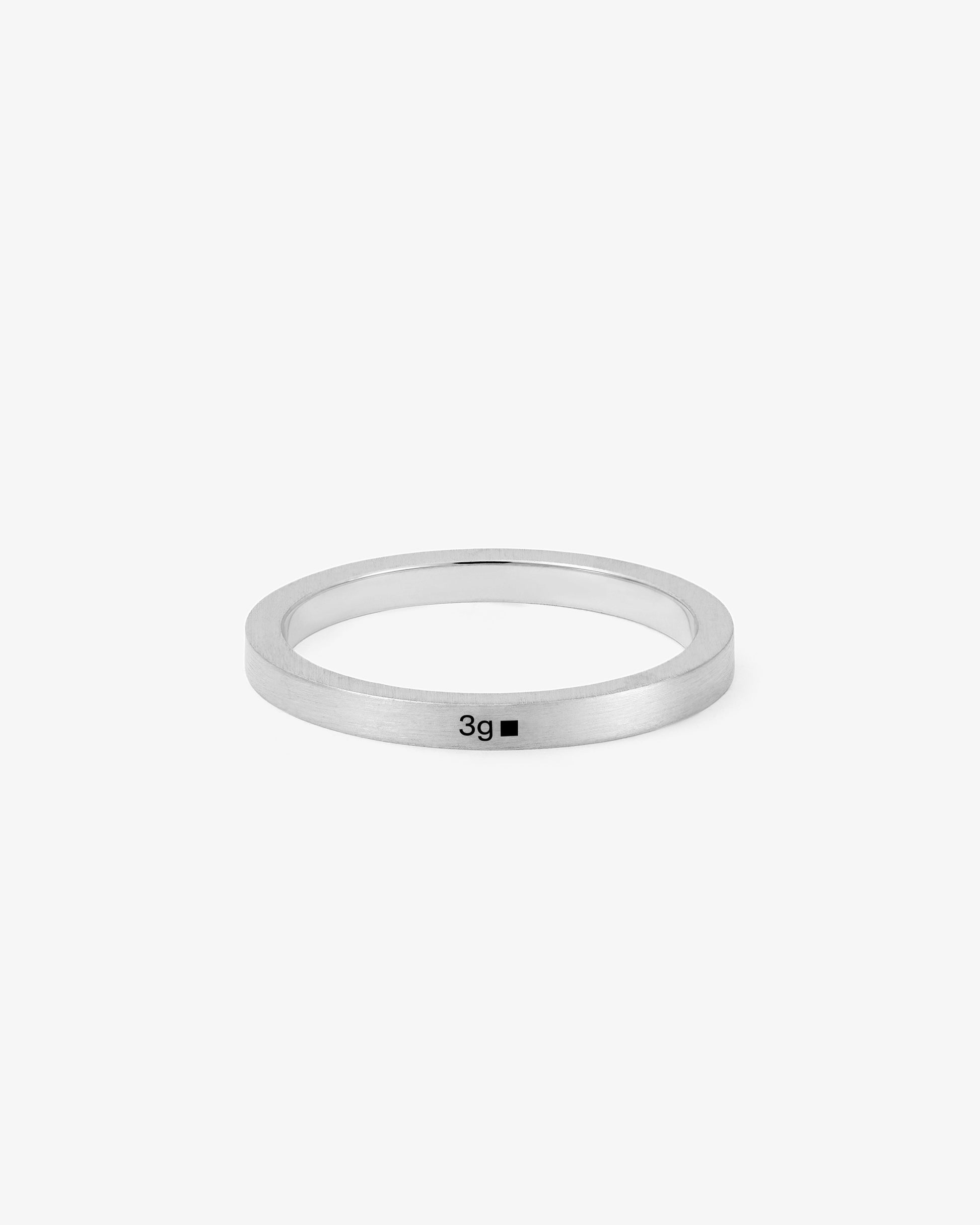 Le gramme 3g brushed ribbon ring