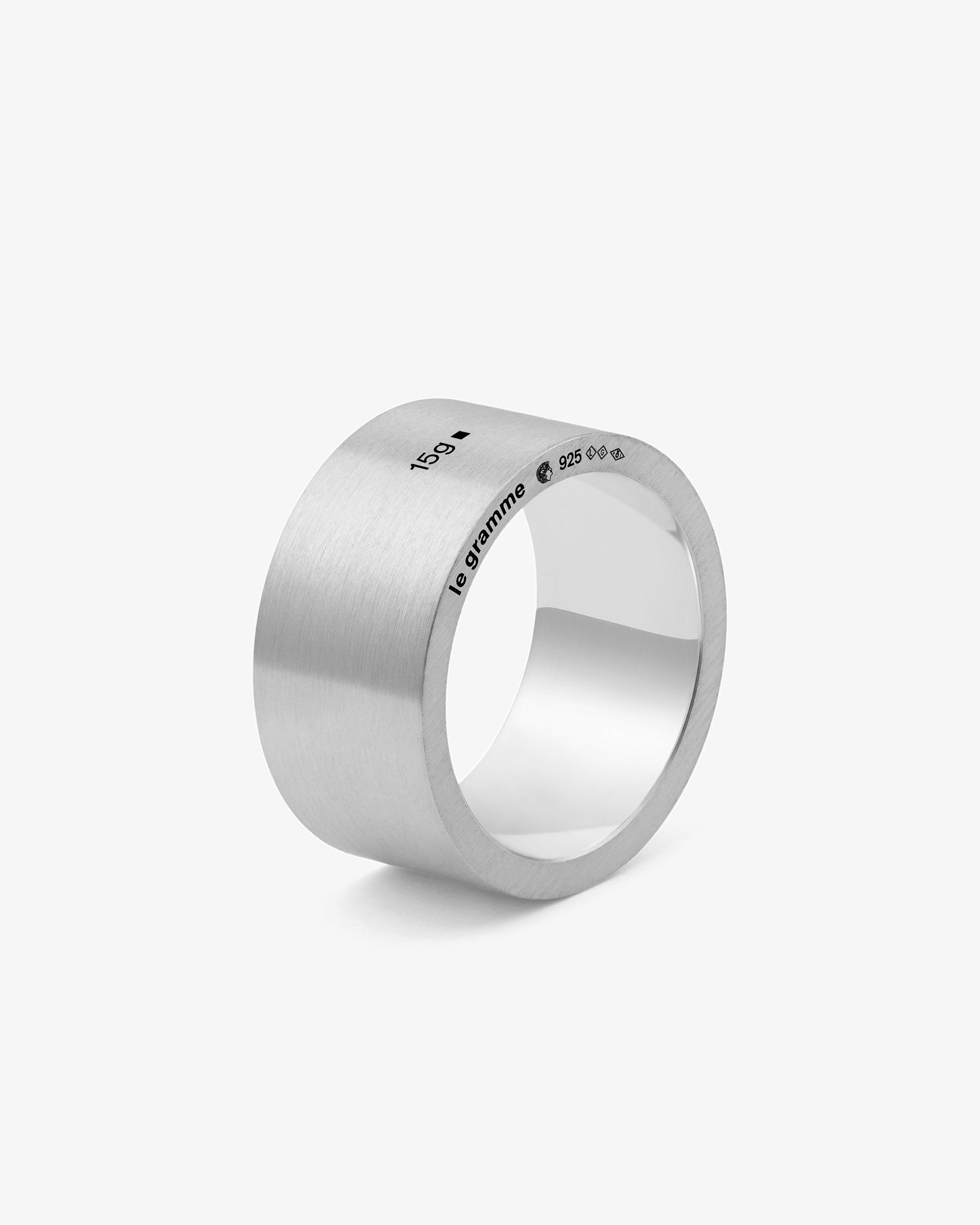 Le gramme 15g brushed ribbon ring