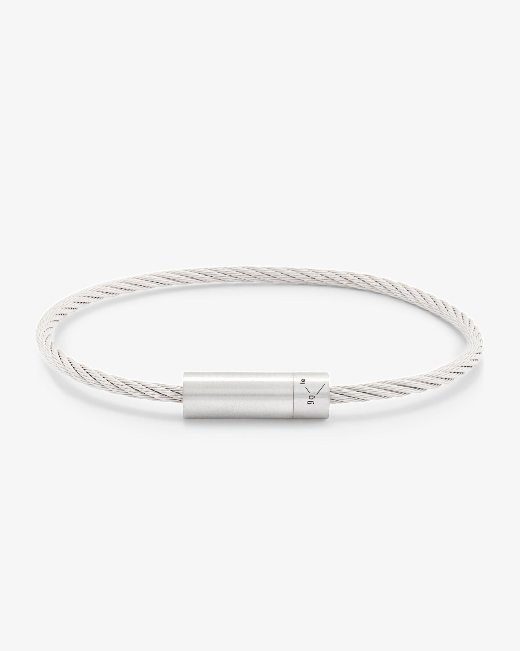 Le gramme 9g brushed cable bracelet