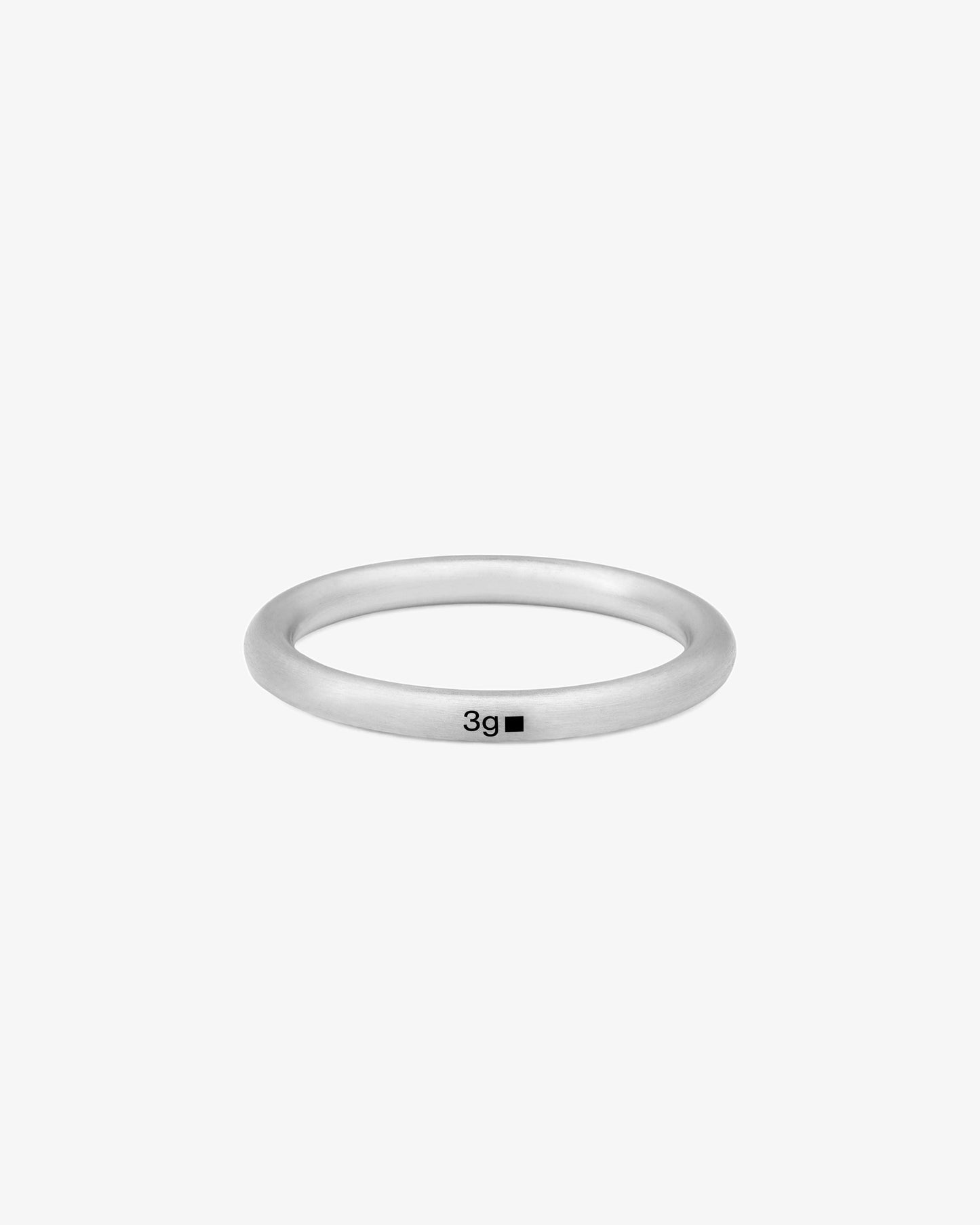 Le gramme 3g brushed bangle ring