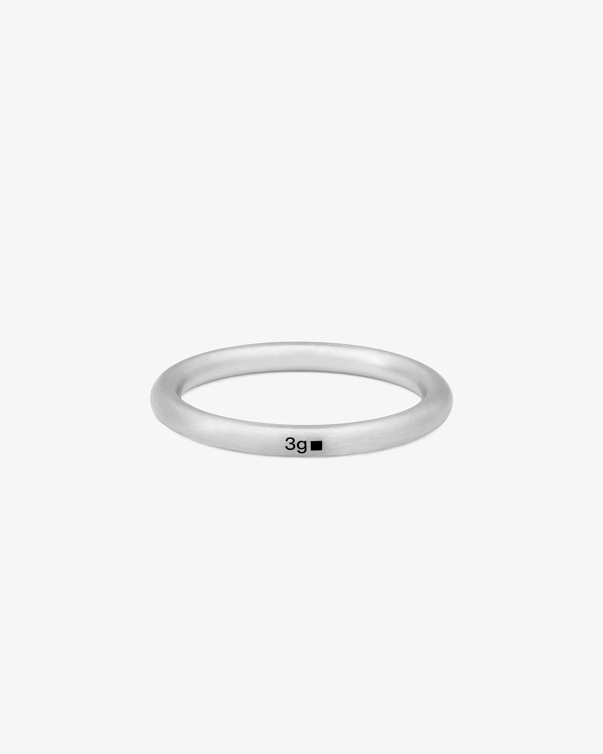 Le gramme 3g brushed bangle ring