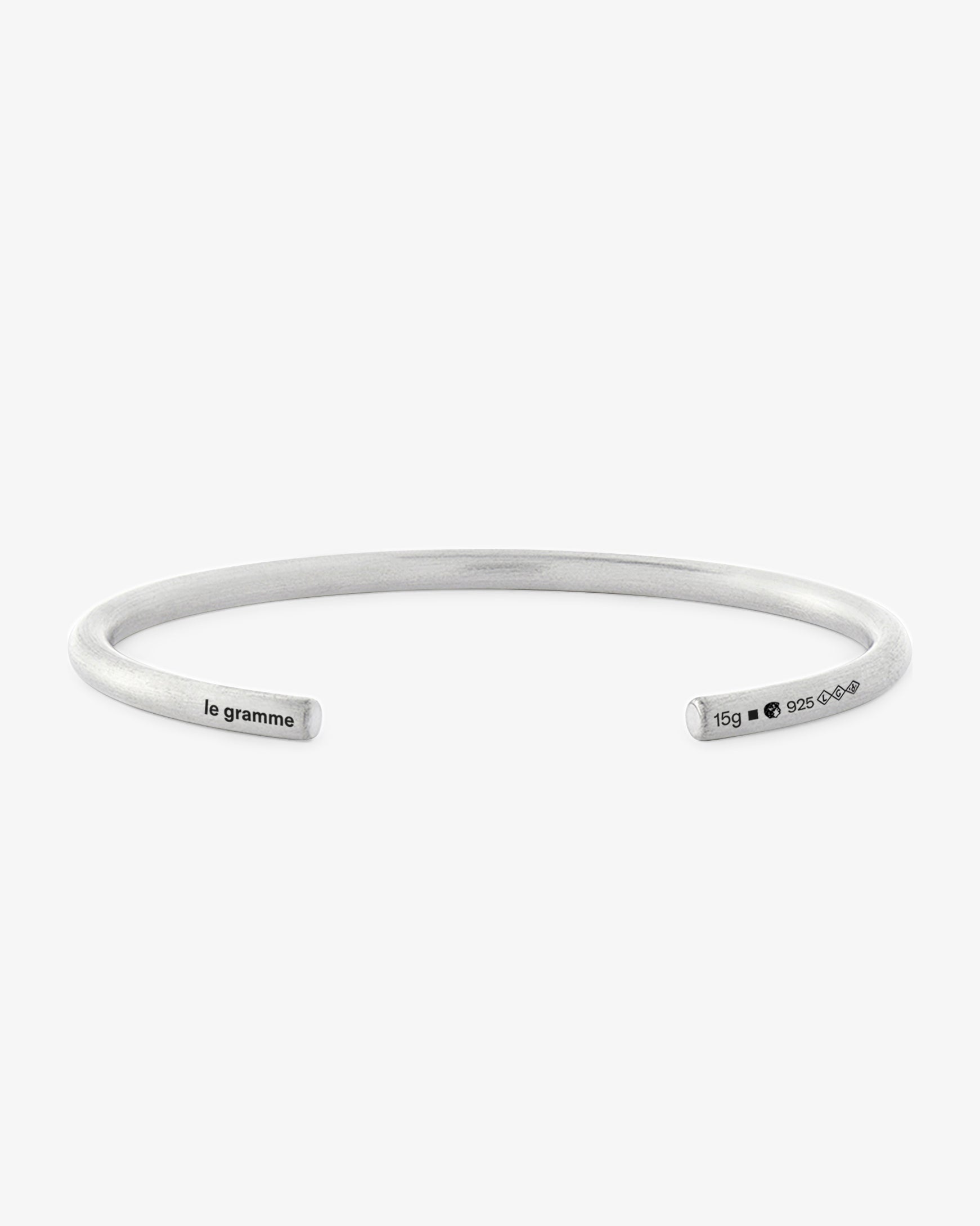 Le gramme 15g brushed bangle bracelet
