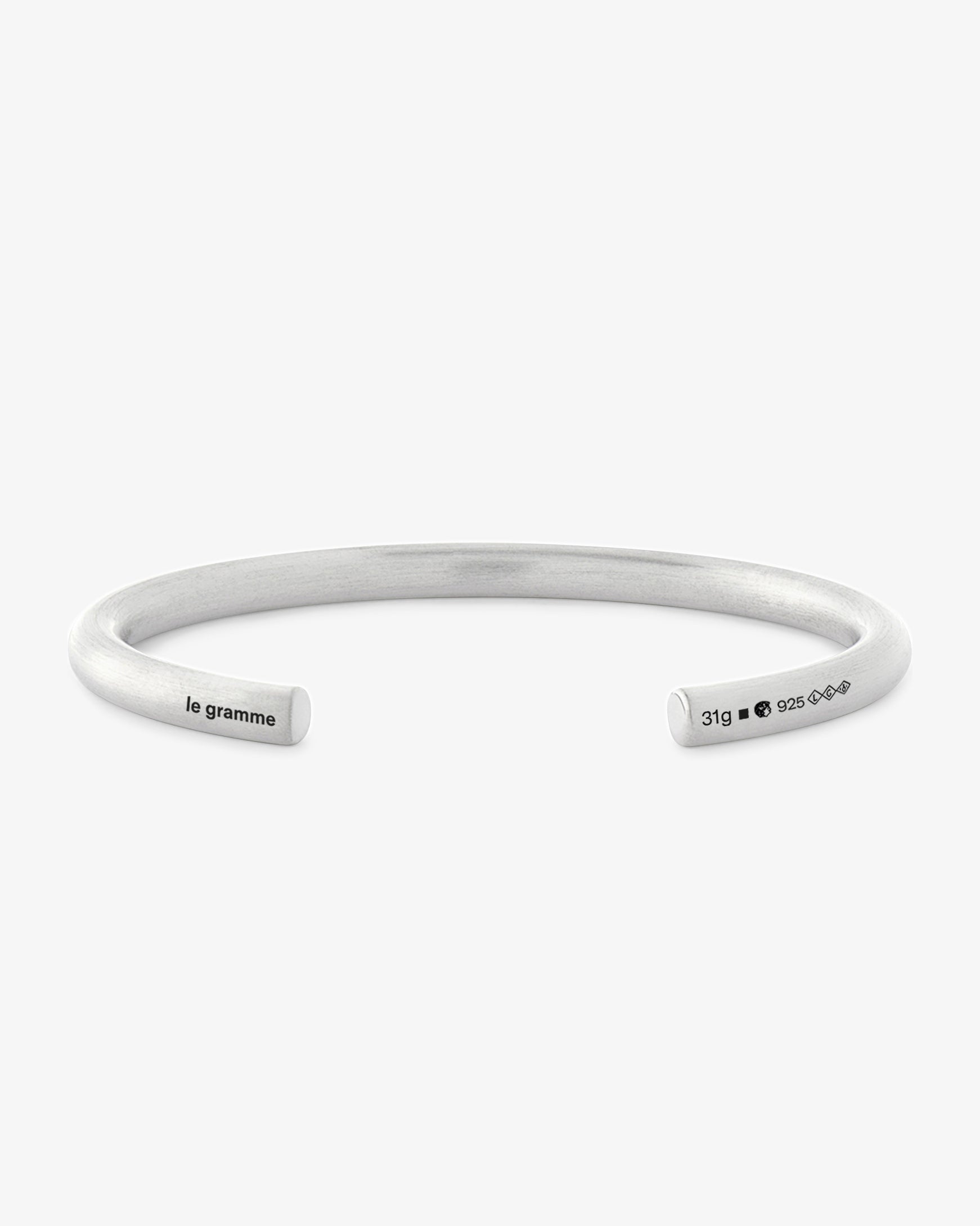 Le gramme 31g brushed bangle bracelet