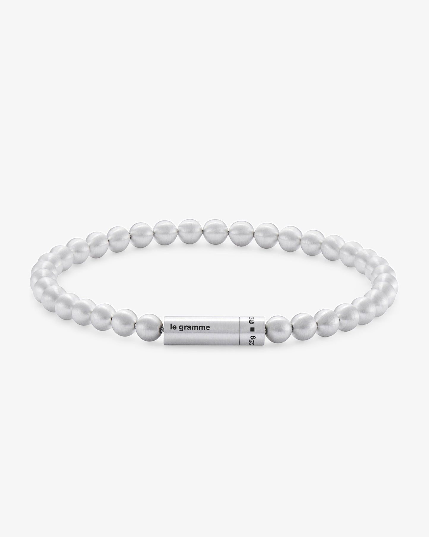 Le gramme 25g brushed beads bracelet