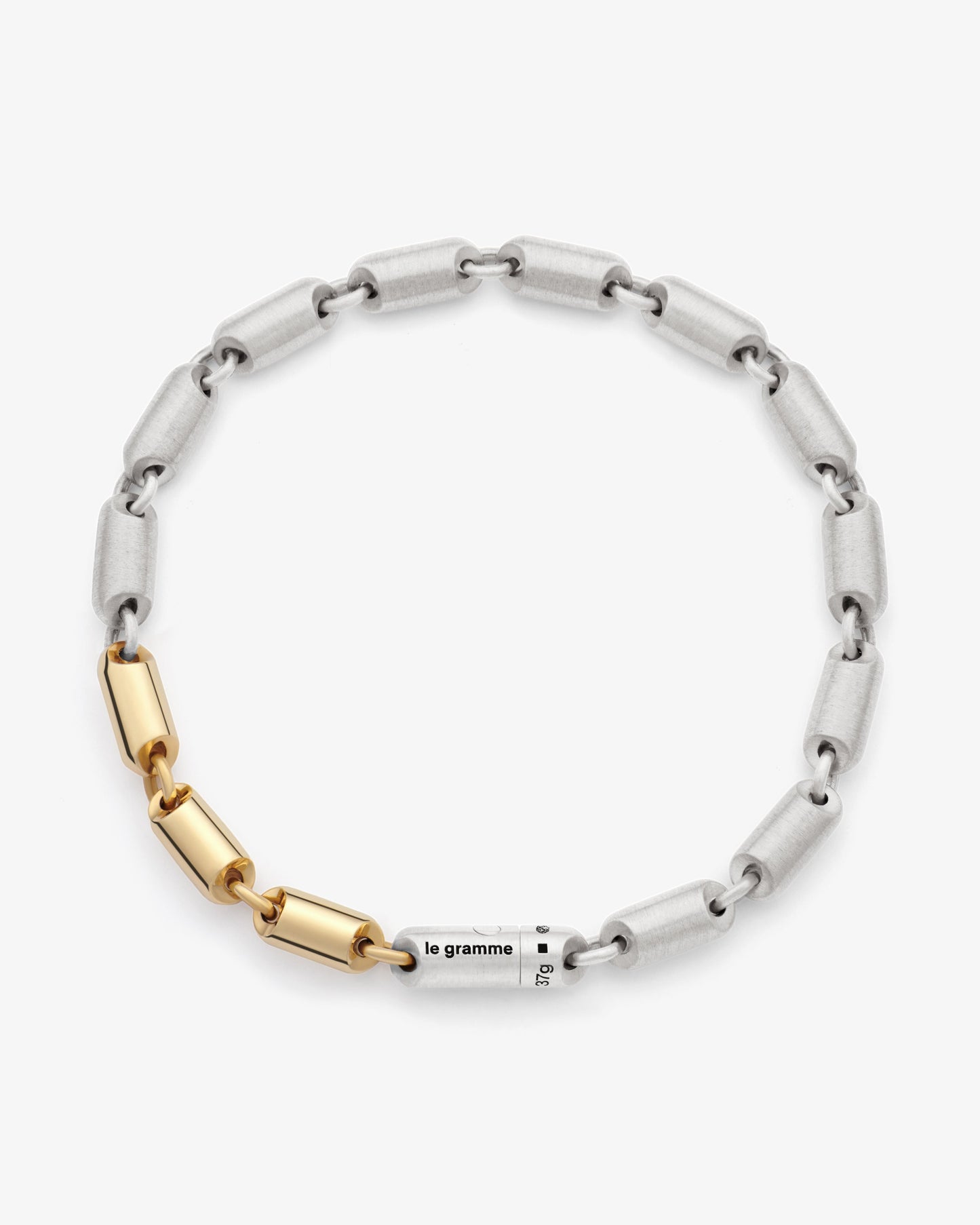 Le gramme 27g brushed segment bracelet
