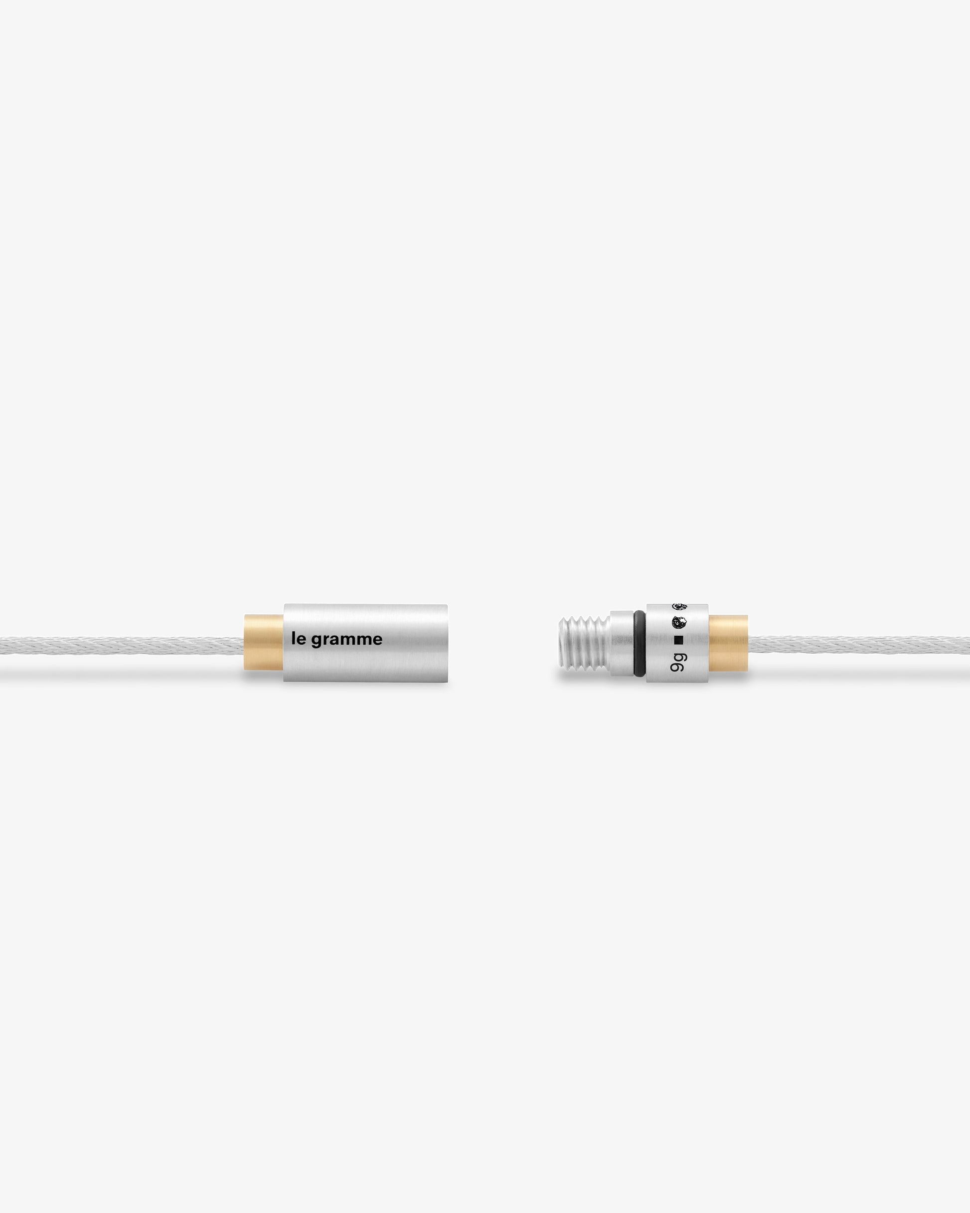 Le gramme 9g triptych cable bracelet