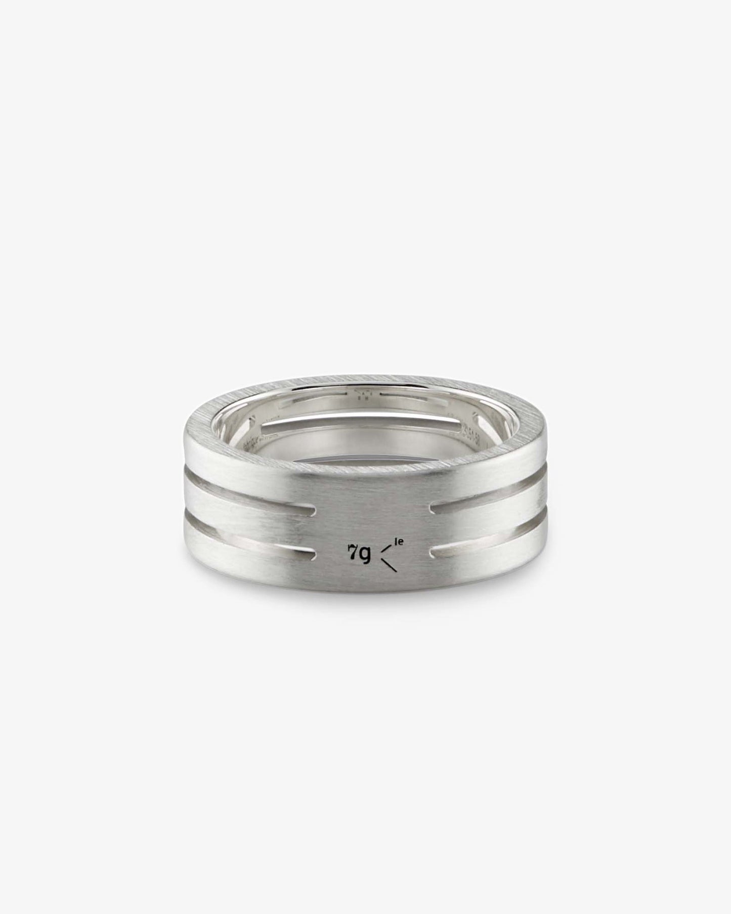 Le gramme 7g polished punched ribbon ring