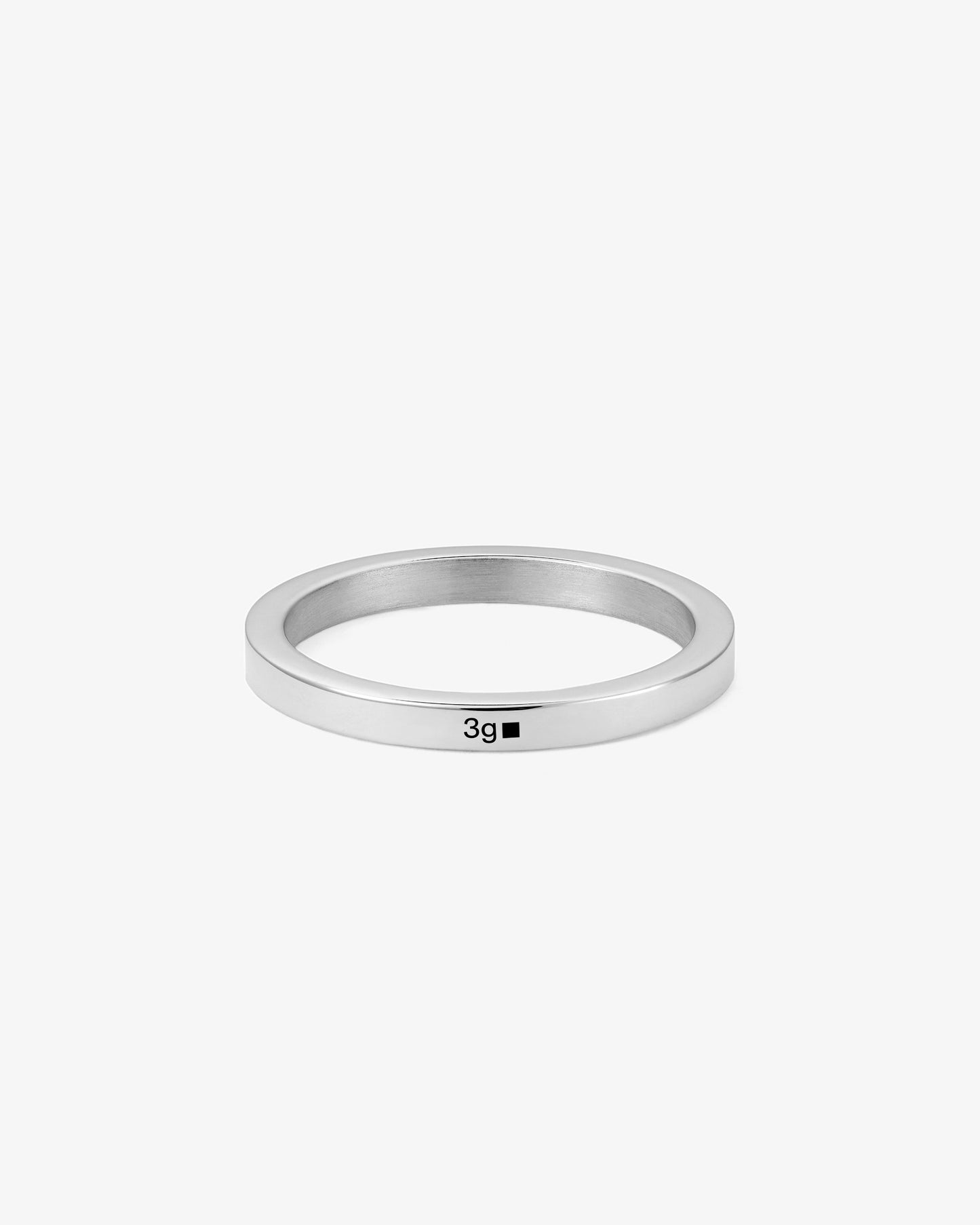 Le gramme 3g polished ribbon ring