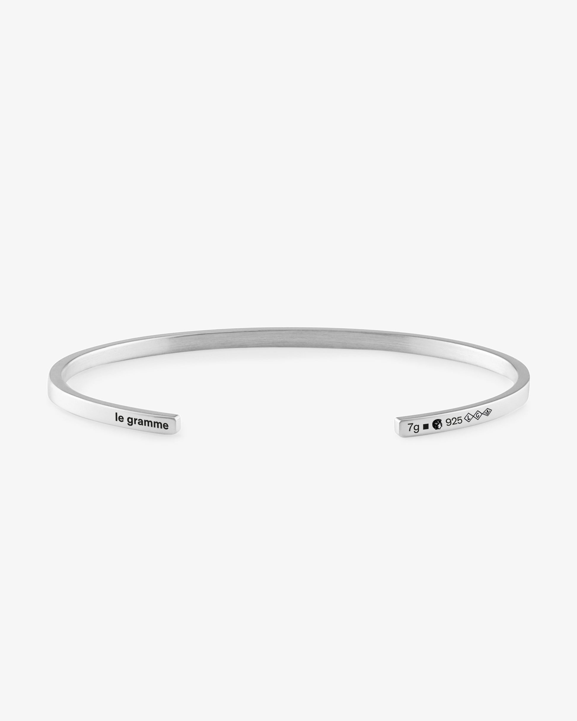 Le gramme 7g polished ribbon bracelet
