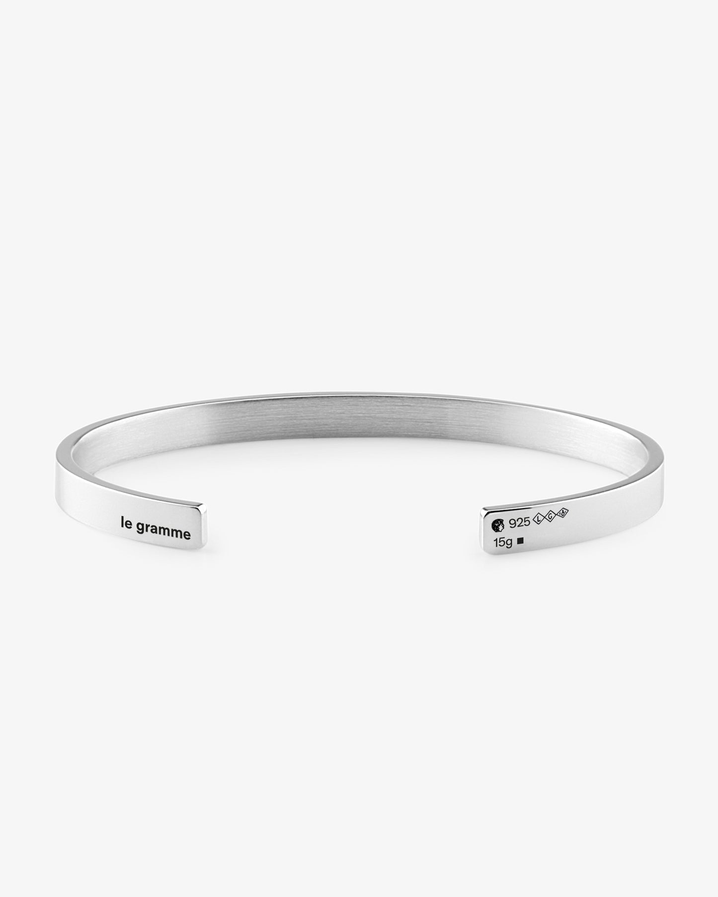 Le gramme 15g polished ribbon bracelet