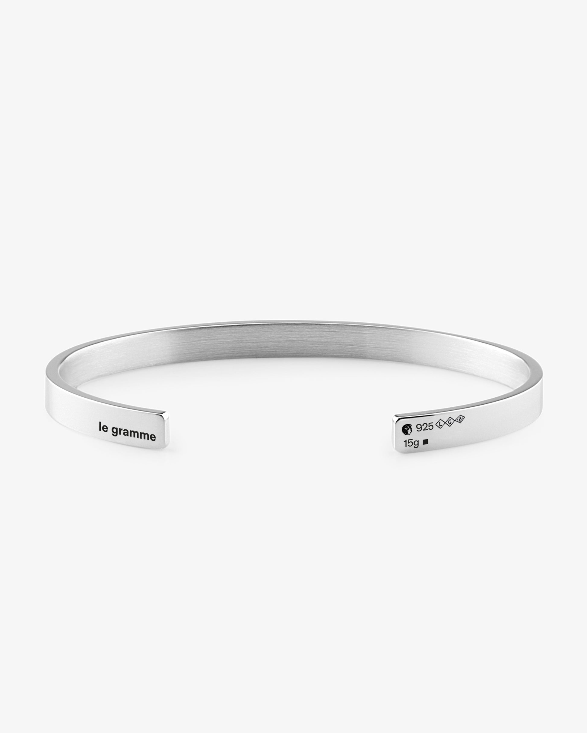 Le gramme 15g polished ribbon bracelet