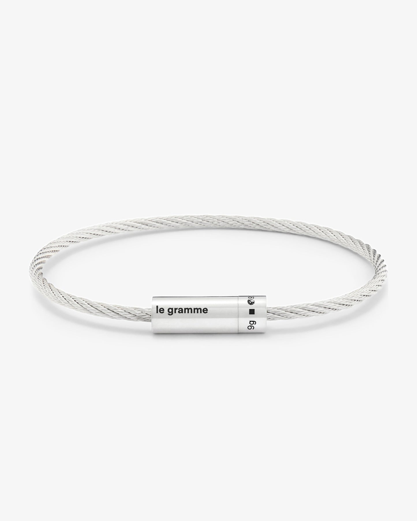 Le gramme 9g polished cable bracelet