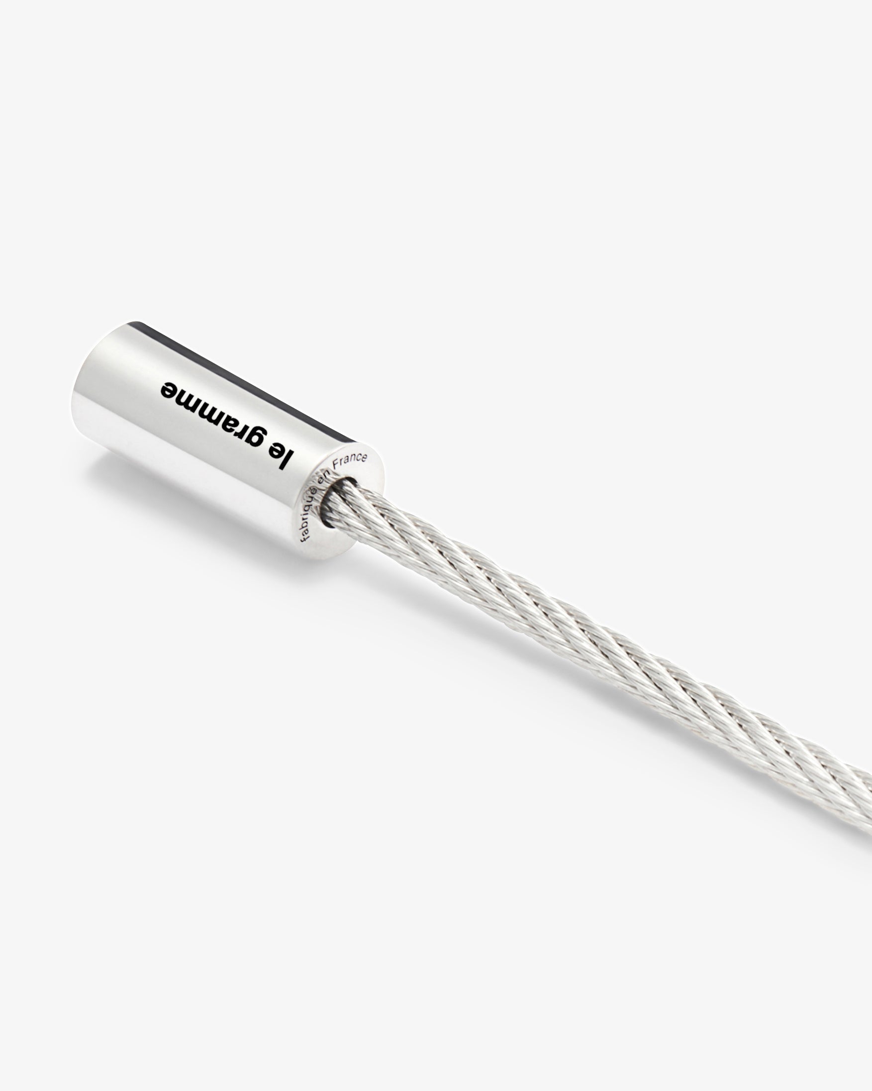 Le gramme 9g polished cable bracelet