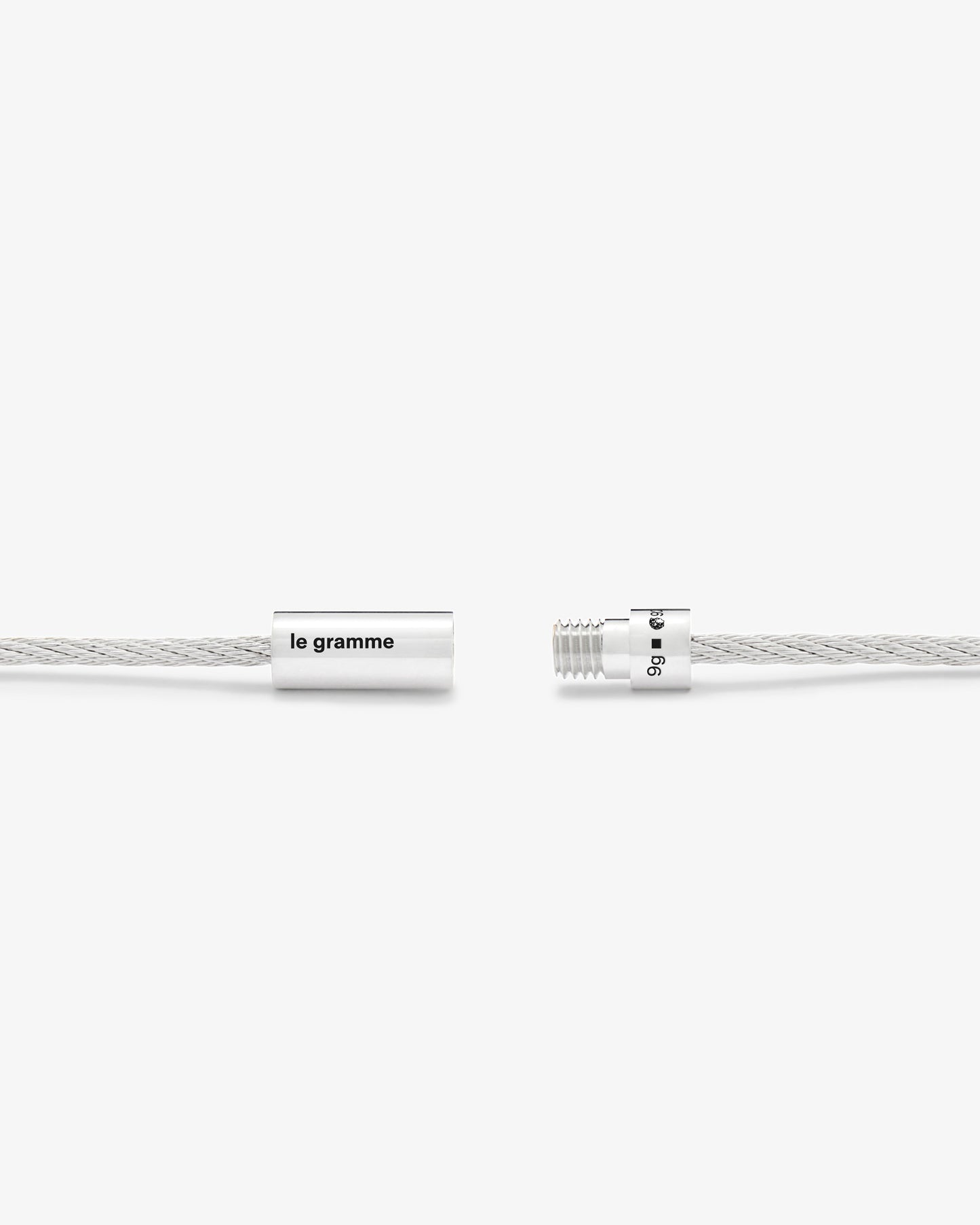 Le gramme 9g polished cable bracelet