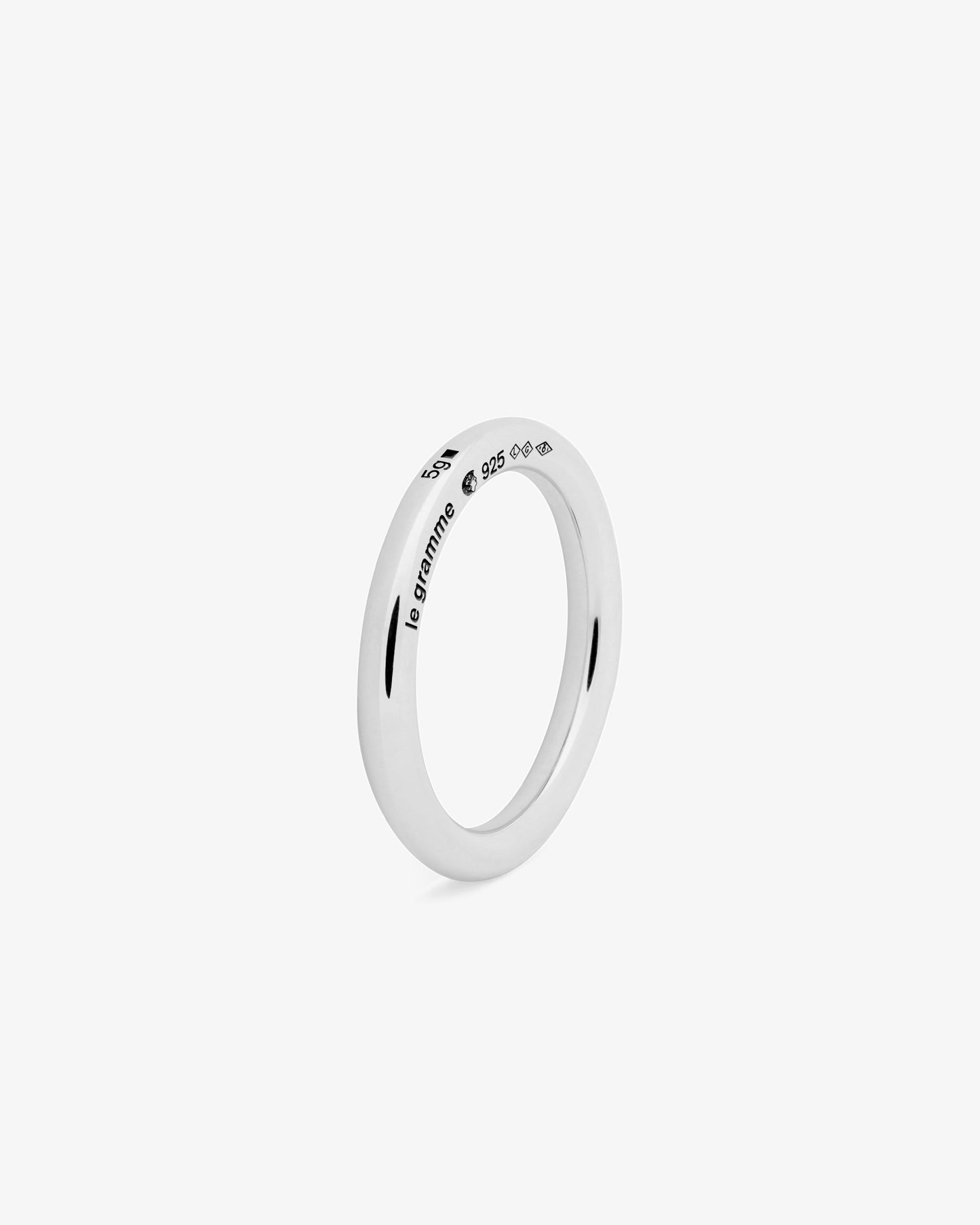 Le gramme 5g polished bangle ring
