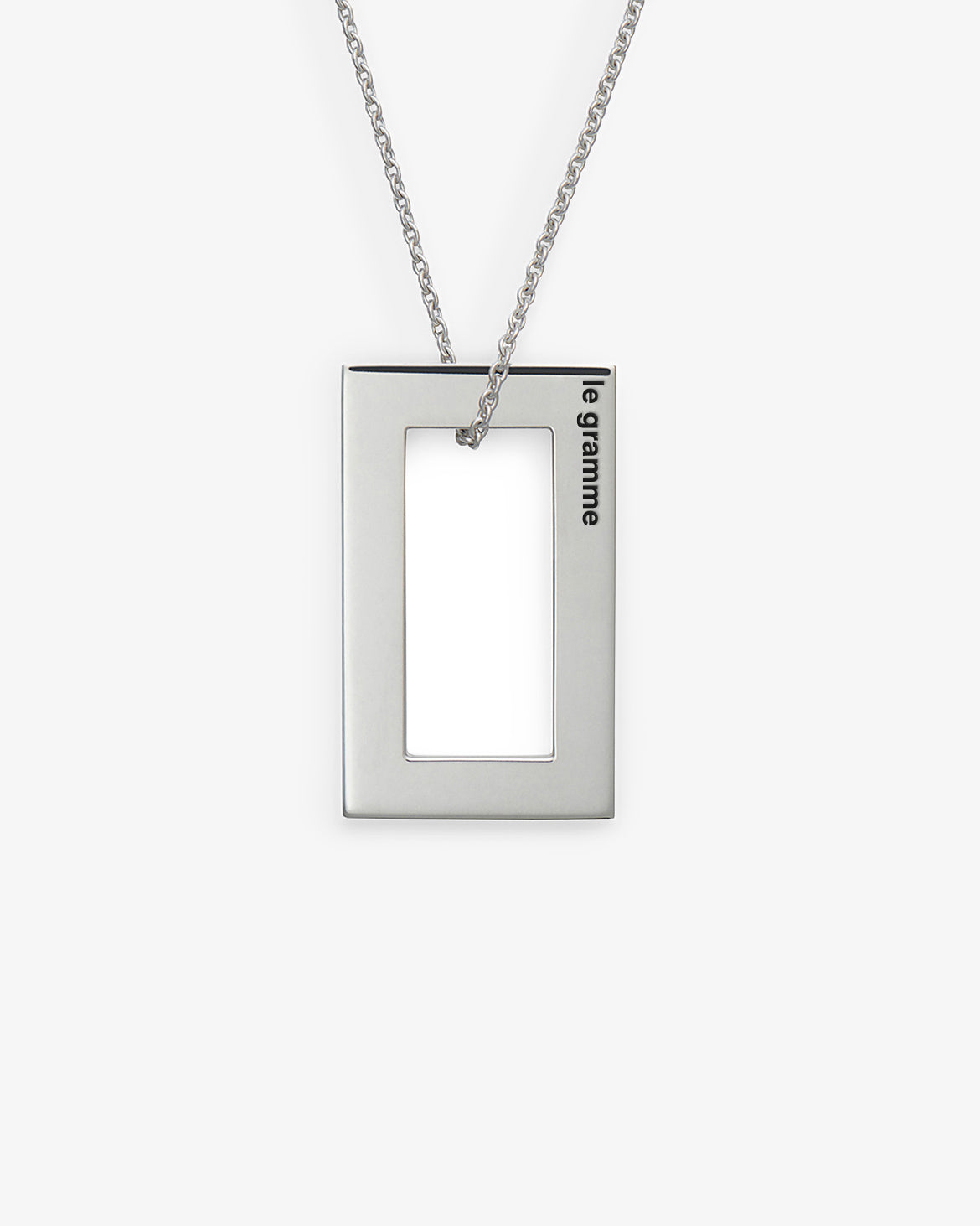 Le gramme 4g rectangle necklace