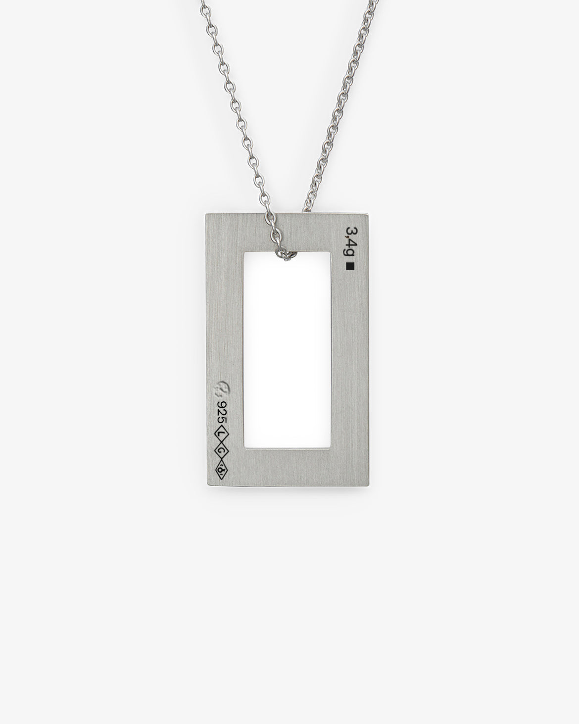 Le gramme 4g rectangle necklace