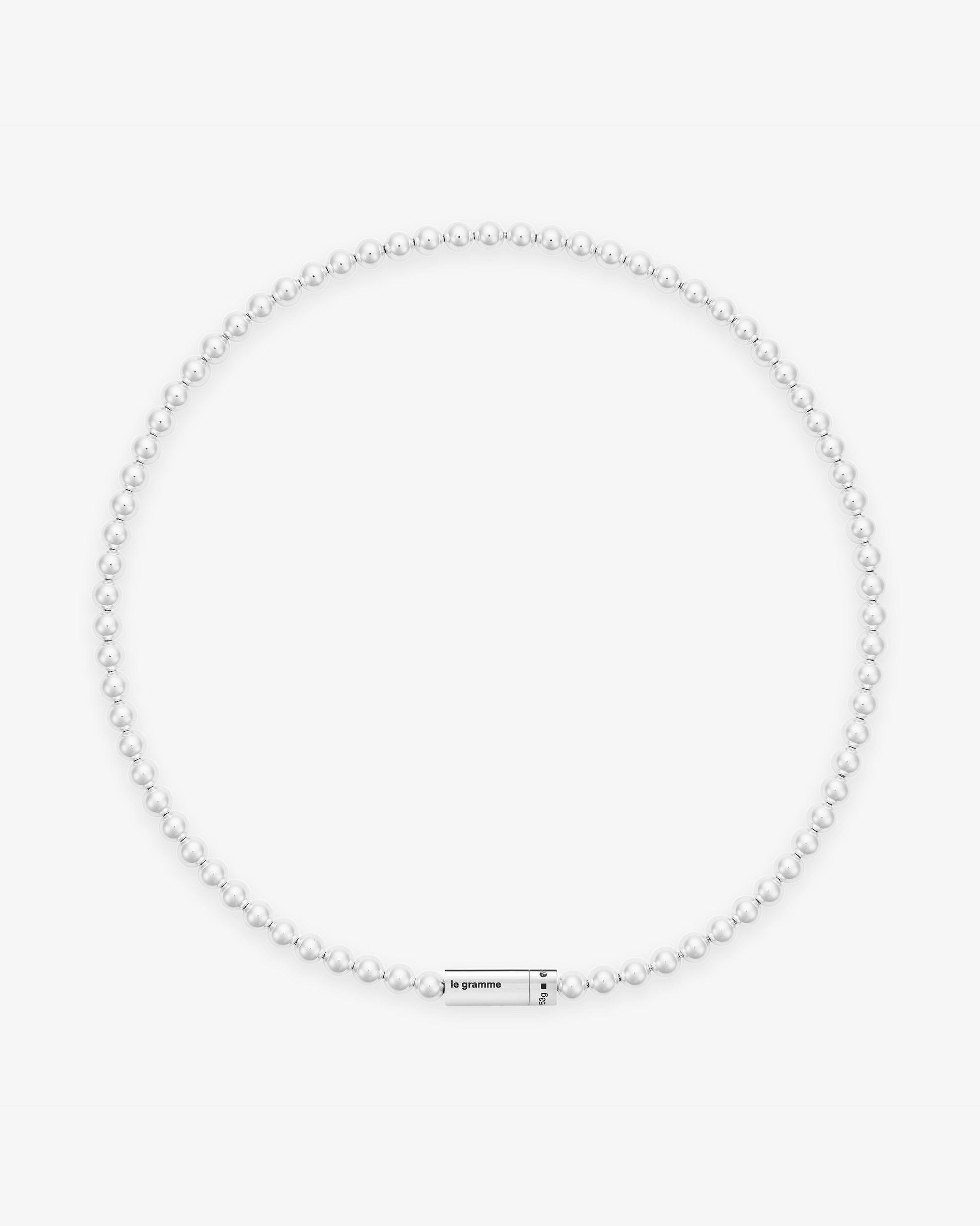 Le gramme 51g polished beads necklace