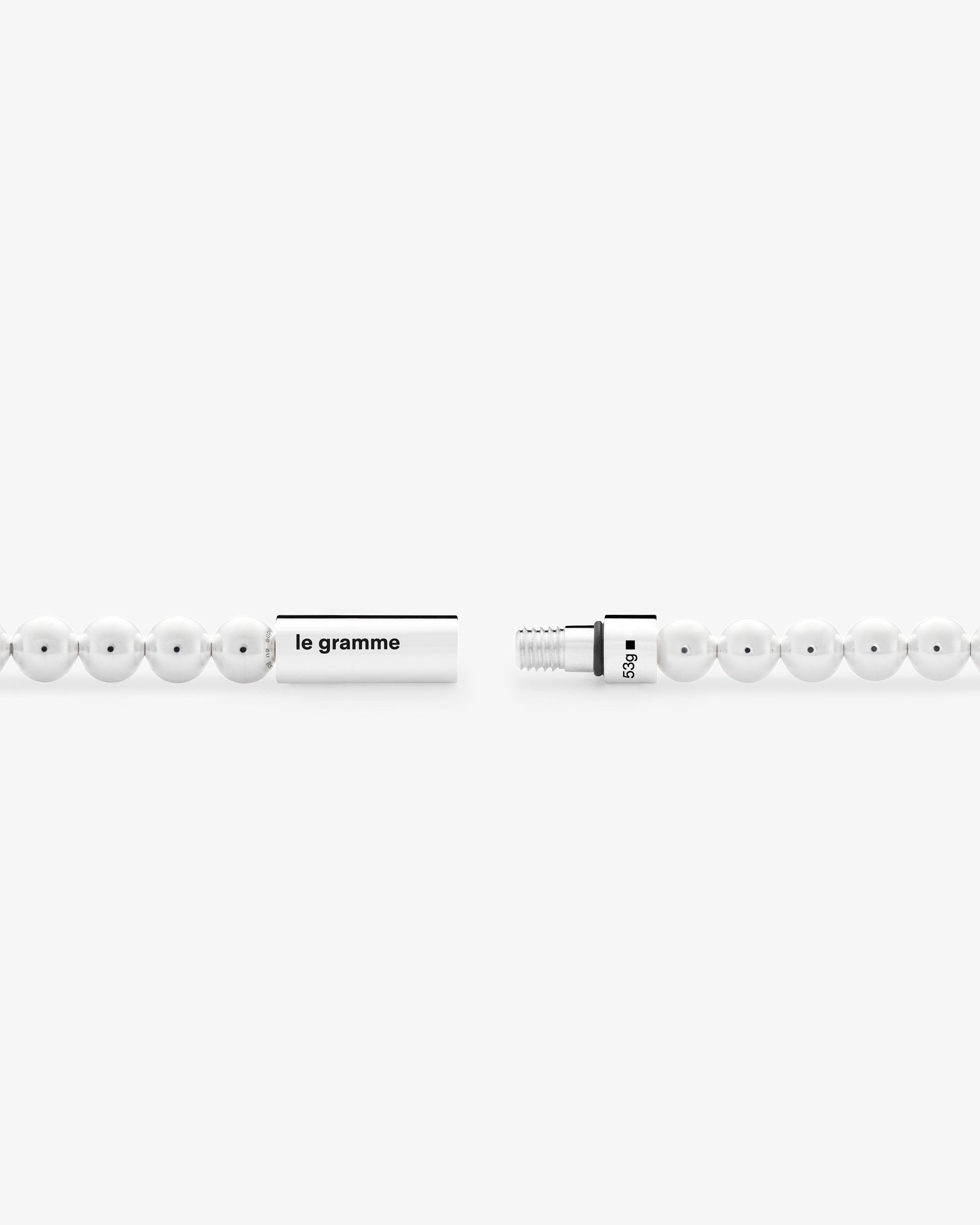 Le gramme 51g polished beads necklace