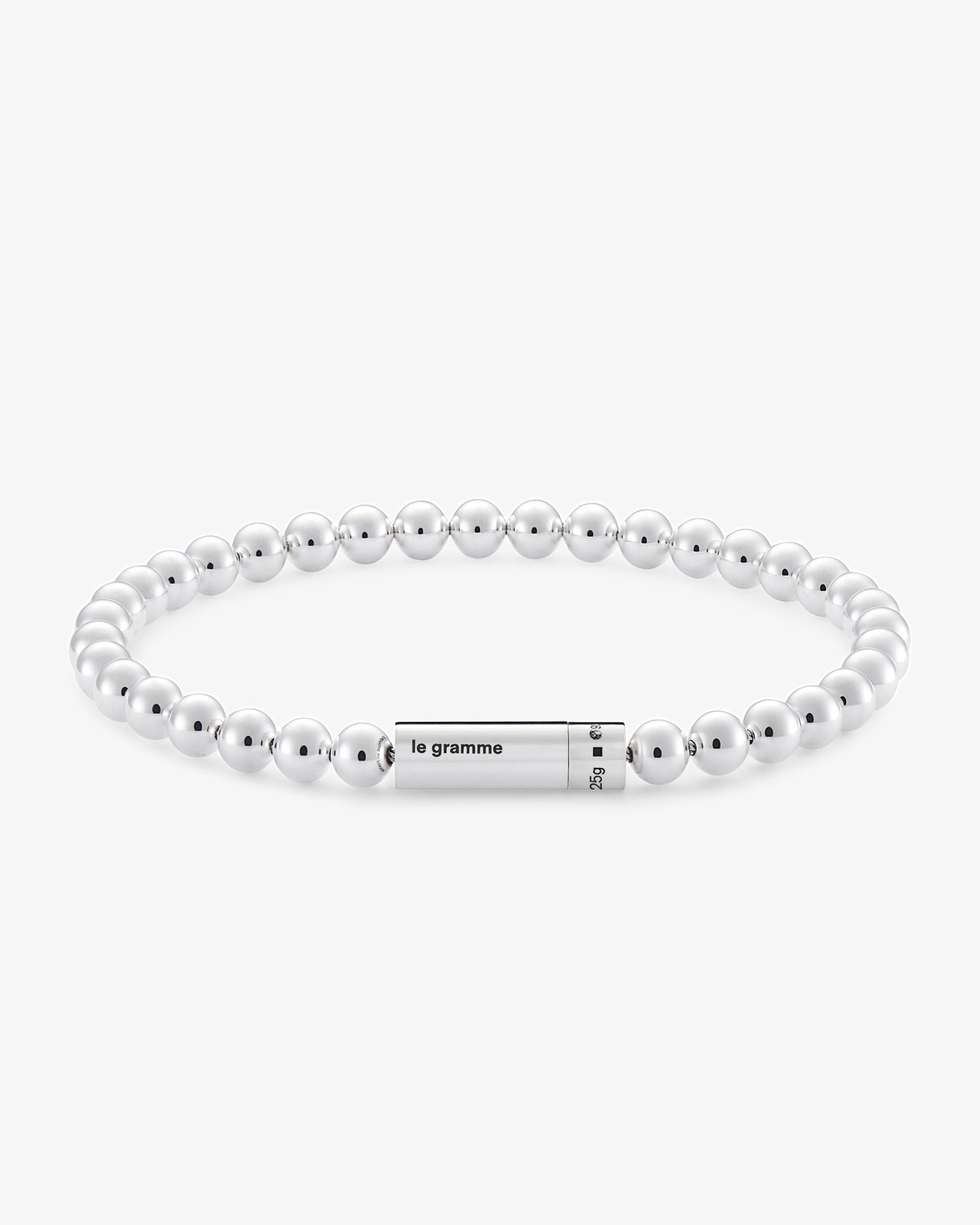 Le gramme 25g polished beads bracelet