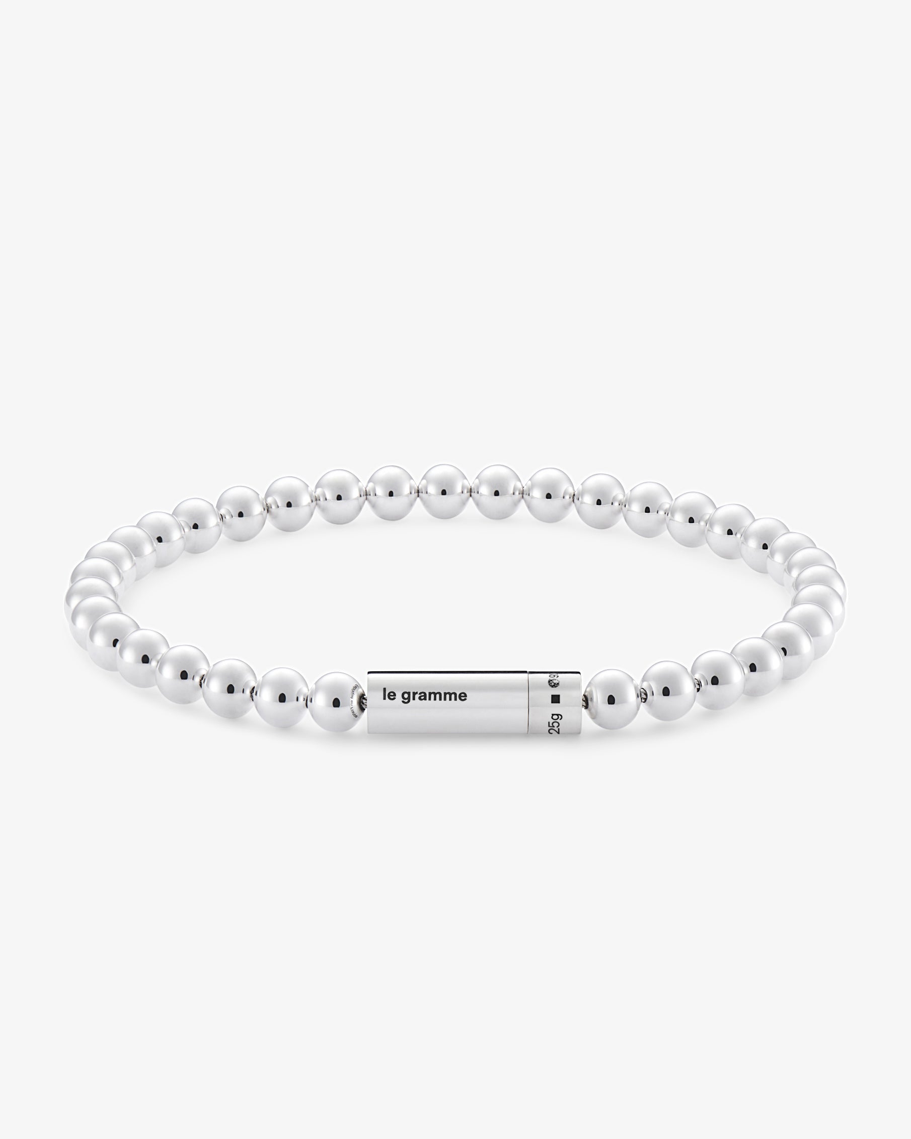 Le gramme 25g polished beads bracelet
