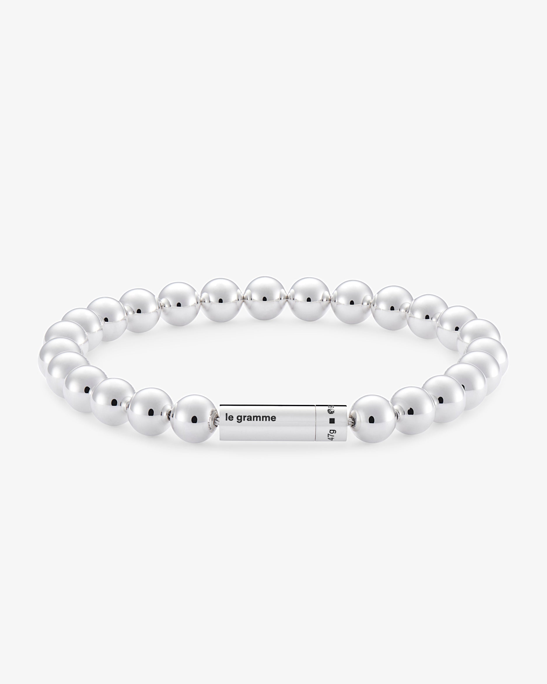Le gramme 47g polished beads bracelet
