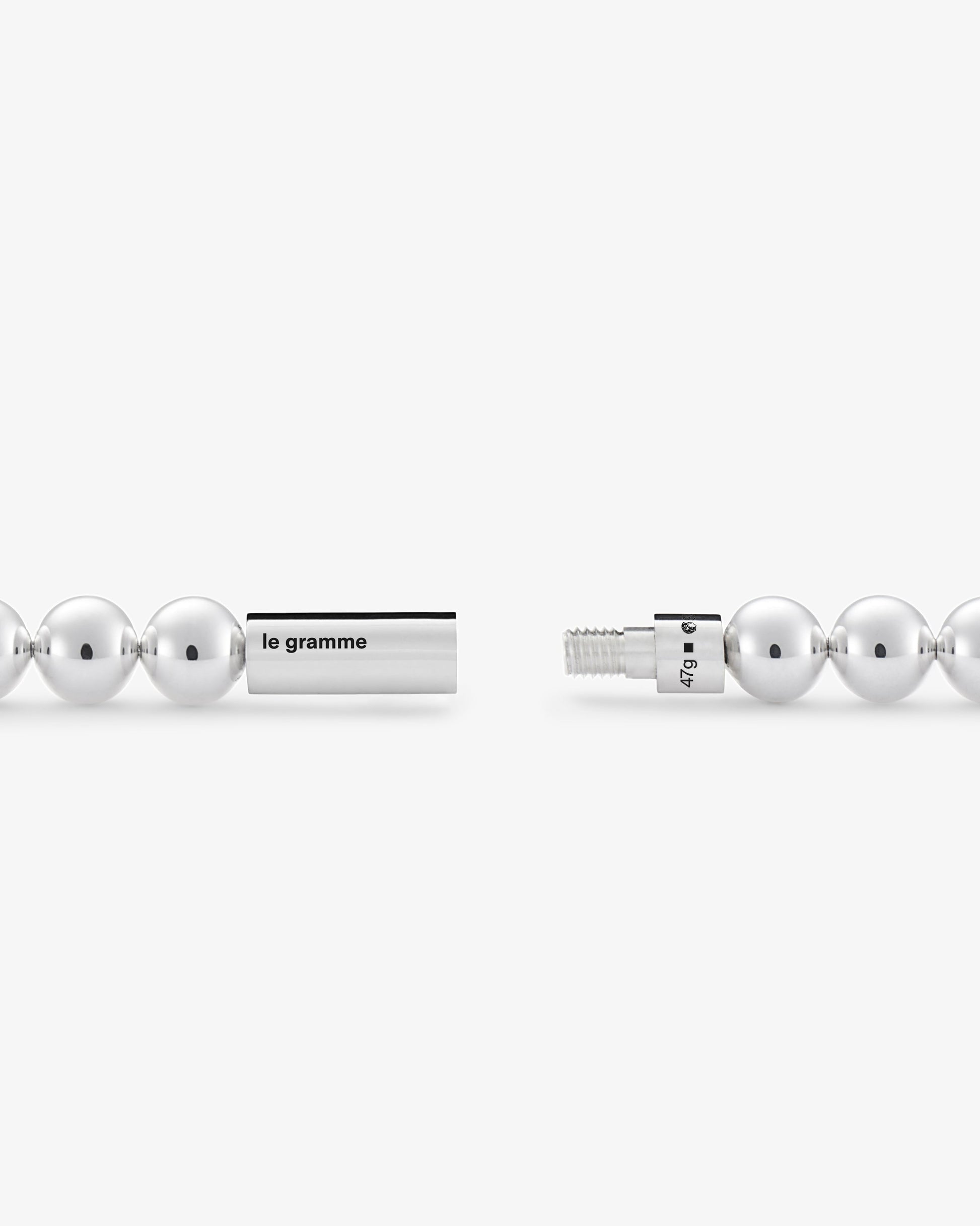 Le gramme 47g polished beads bracelet