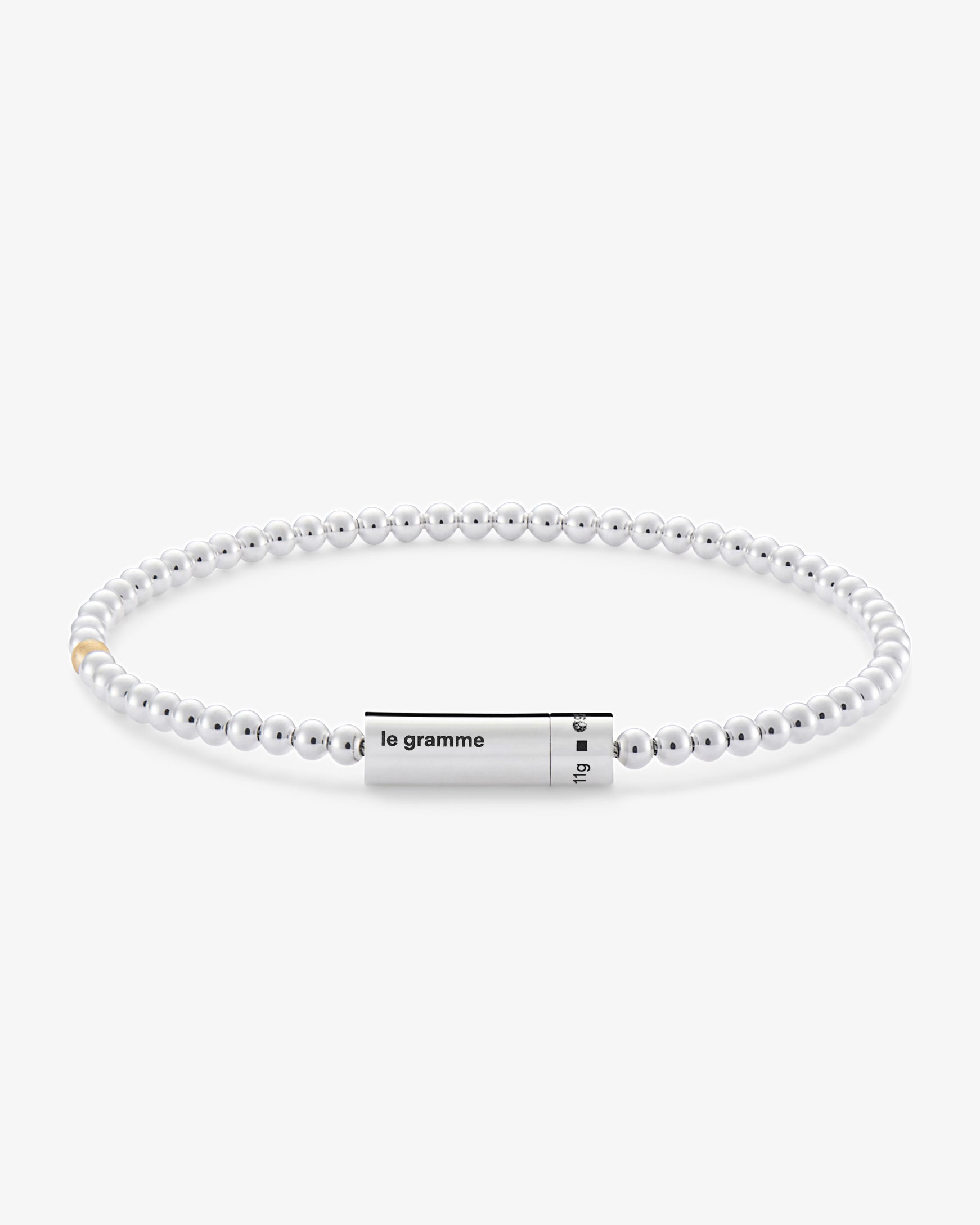Le gramme 11g polished beads bracelet