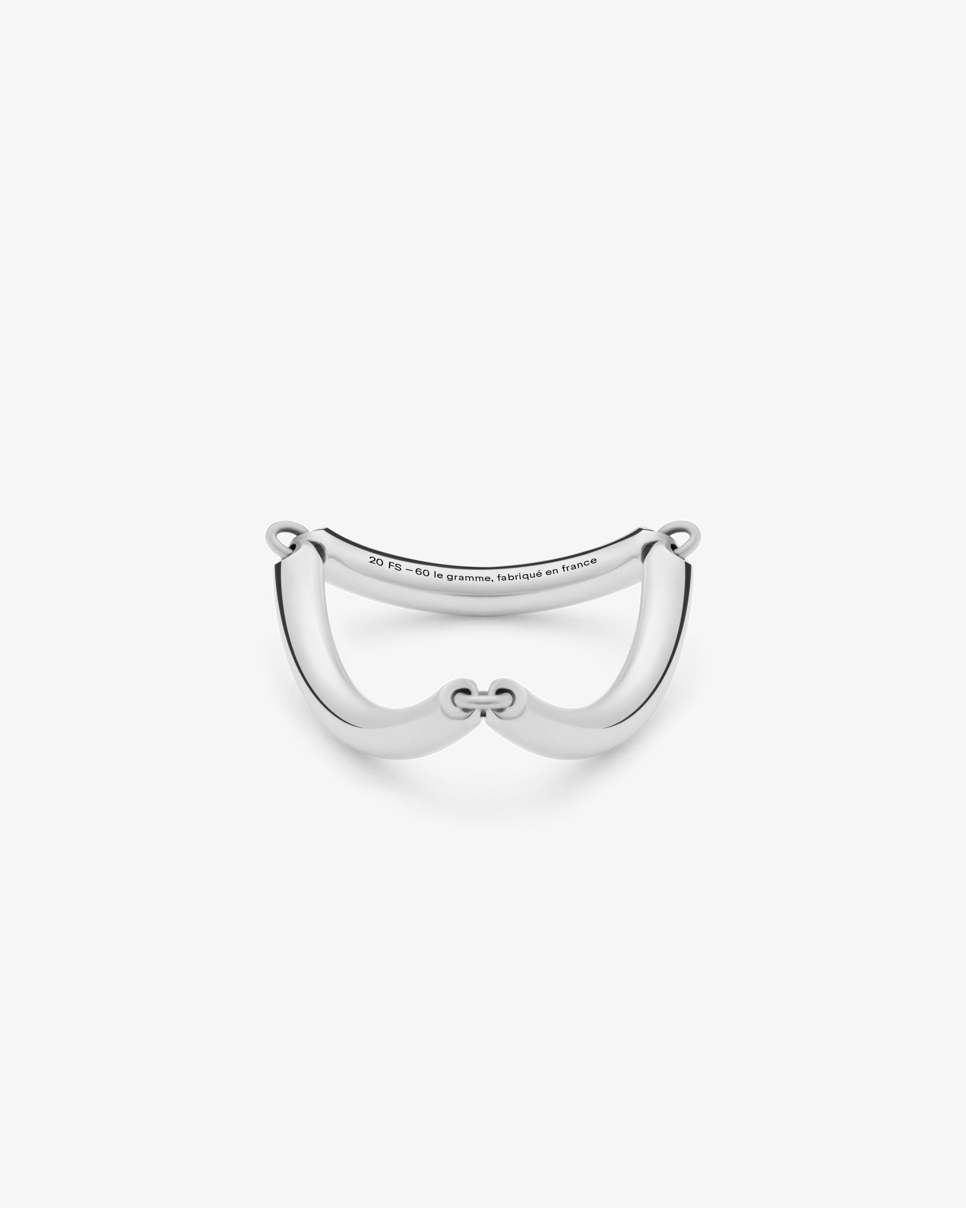 Le gramme 3g polished segment ring