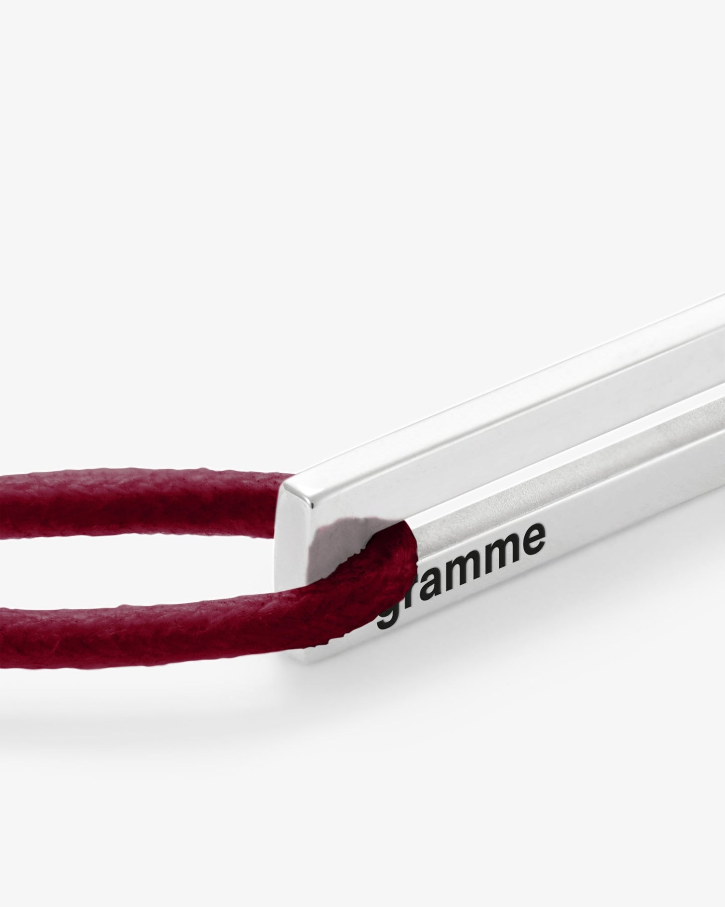 Le gramme 7g burgundy cord bracelet