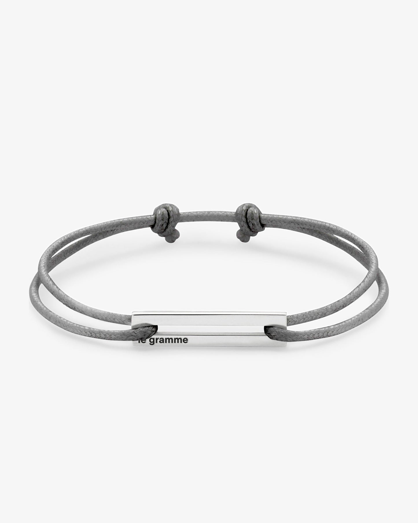 Le gramme 7g grey cord bracelet