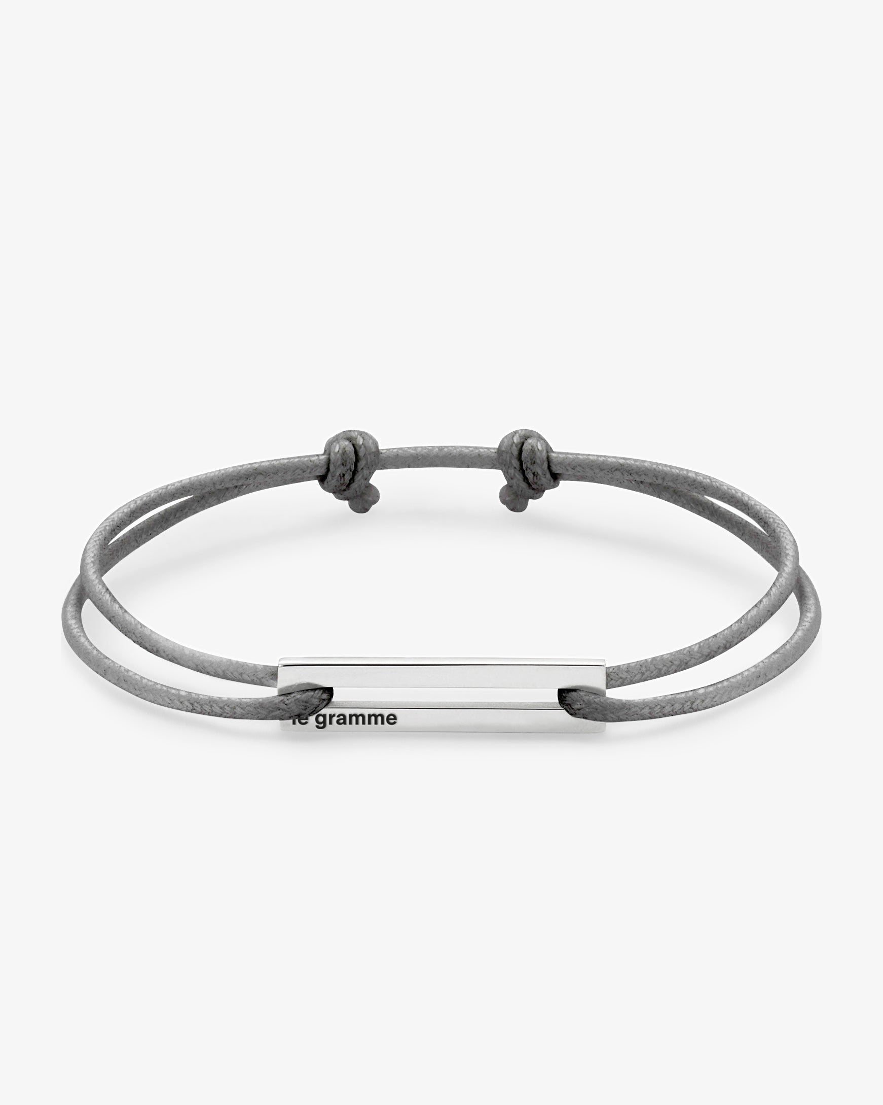 Le gramme 7g grey cord bracelet