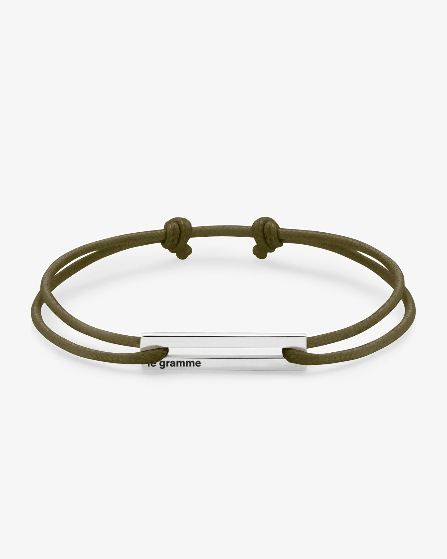Le gramme 7g khaki cord bracelet