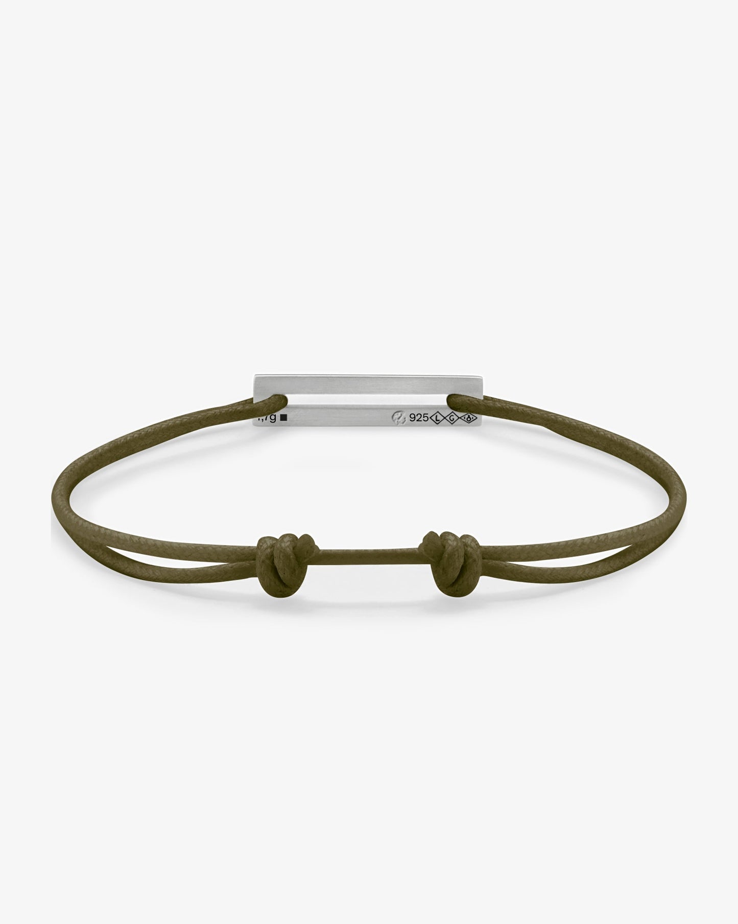 Le gramme 7g khaki cord bracelet