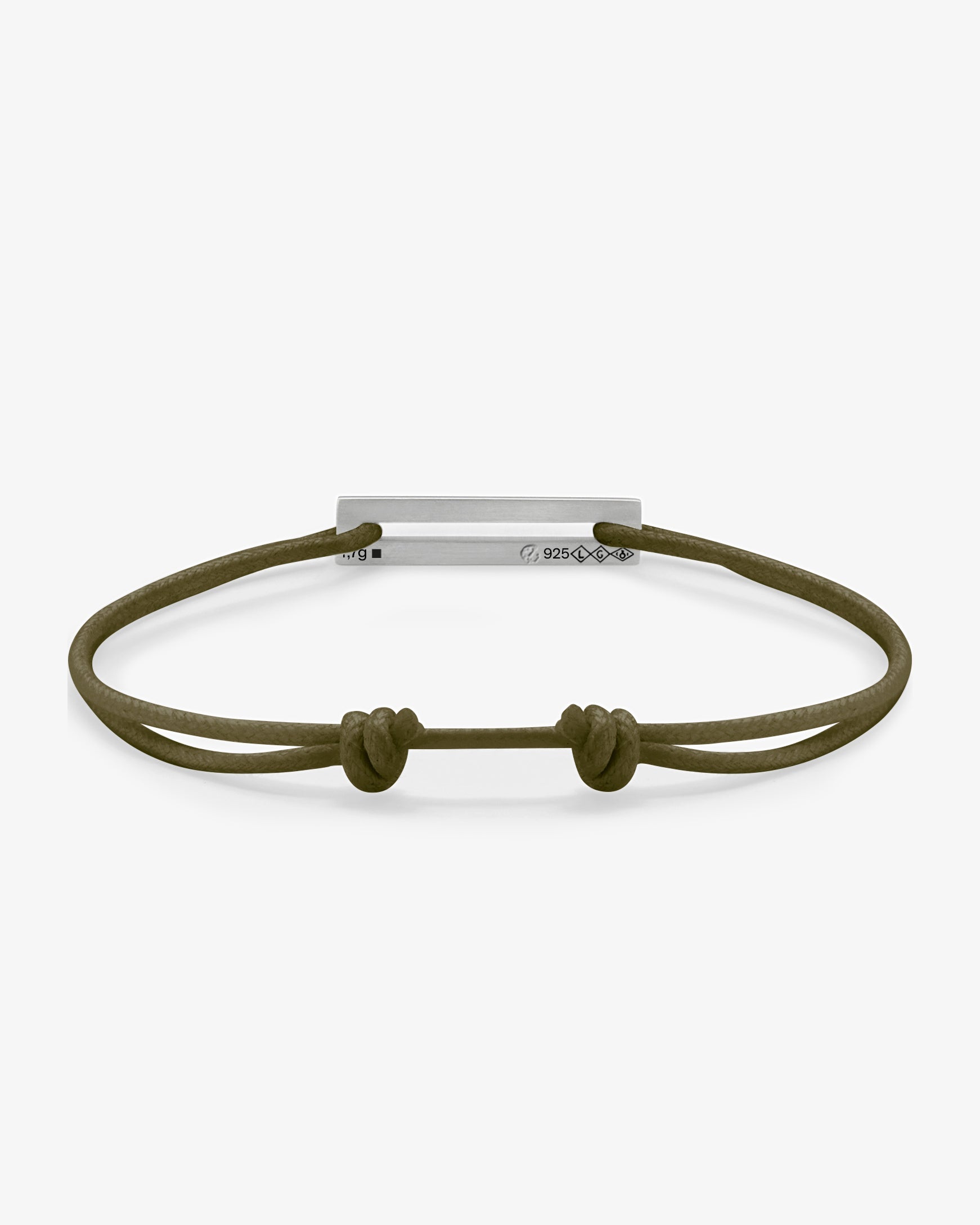 Le gramme 7g khaki cord bracelet