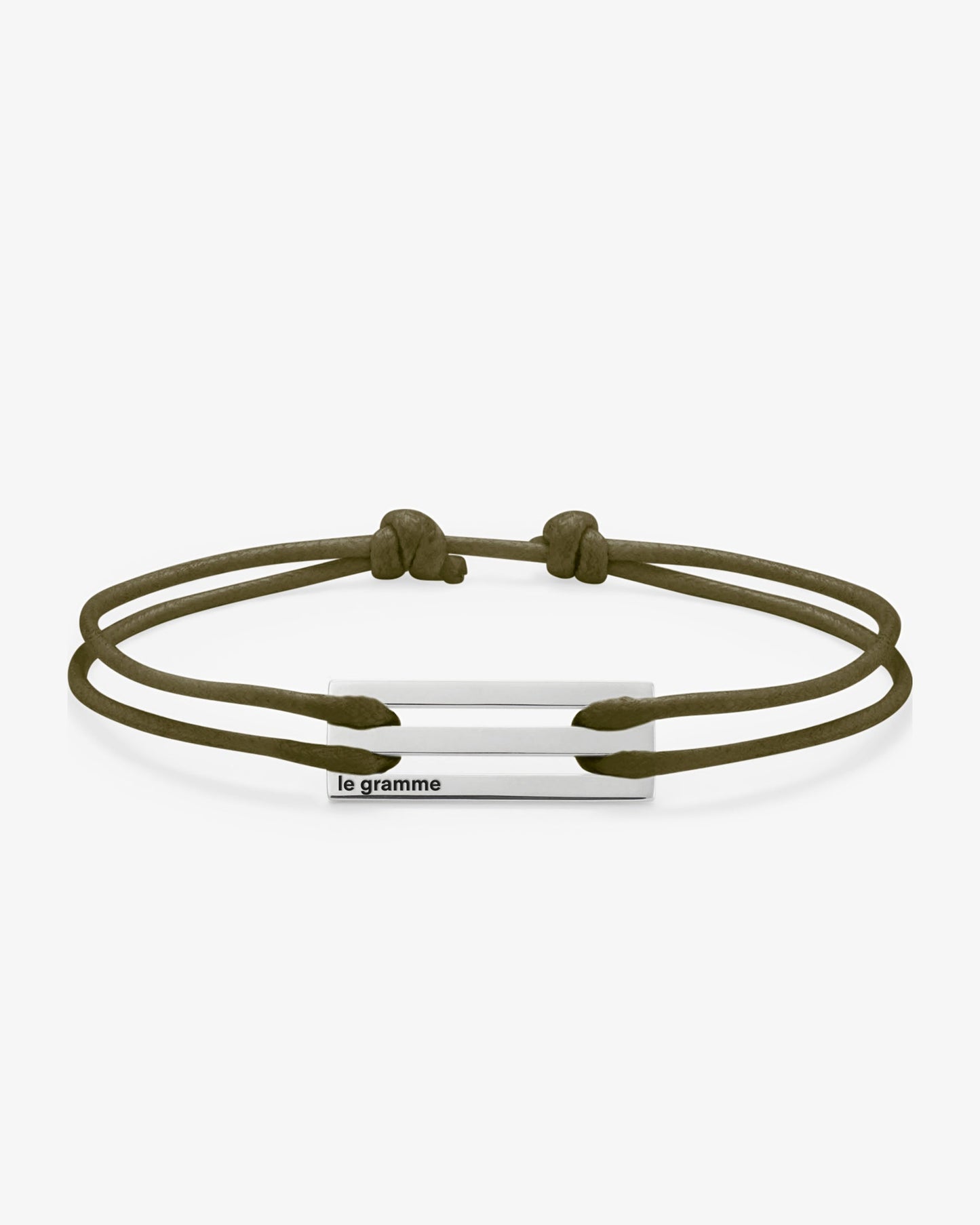 Le gramme 5g khaki cord bracelet