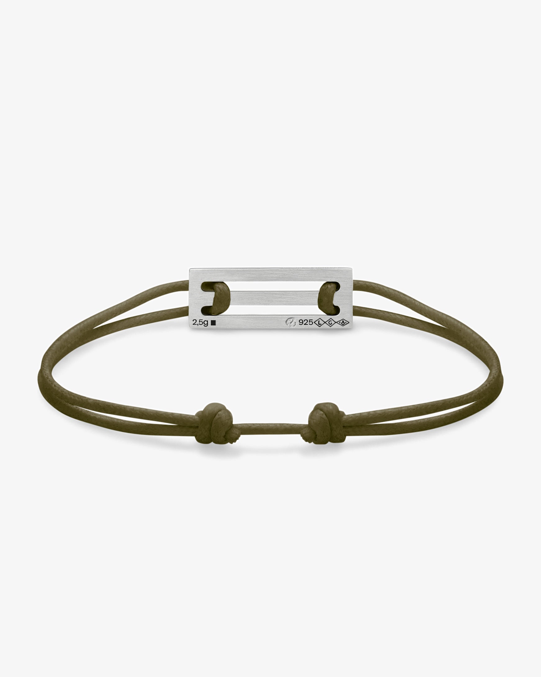 Le gramme 5g khaki cord bracelet