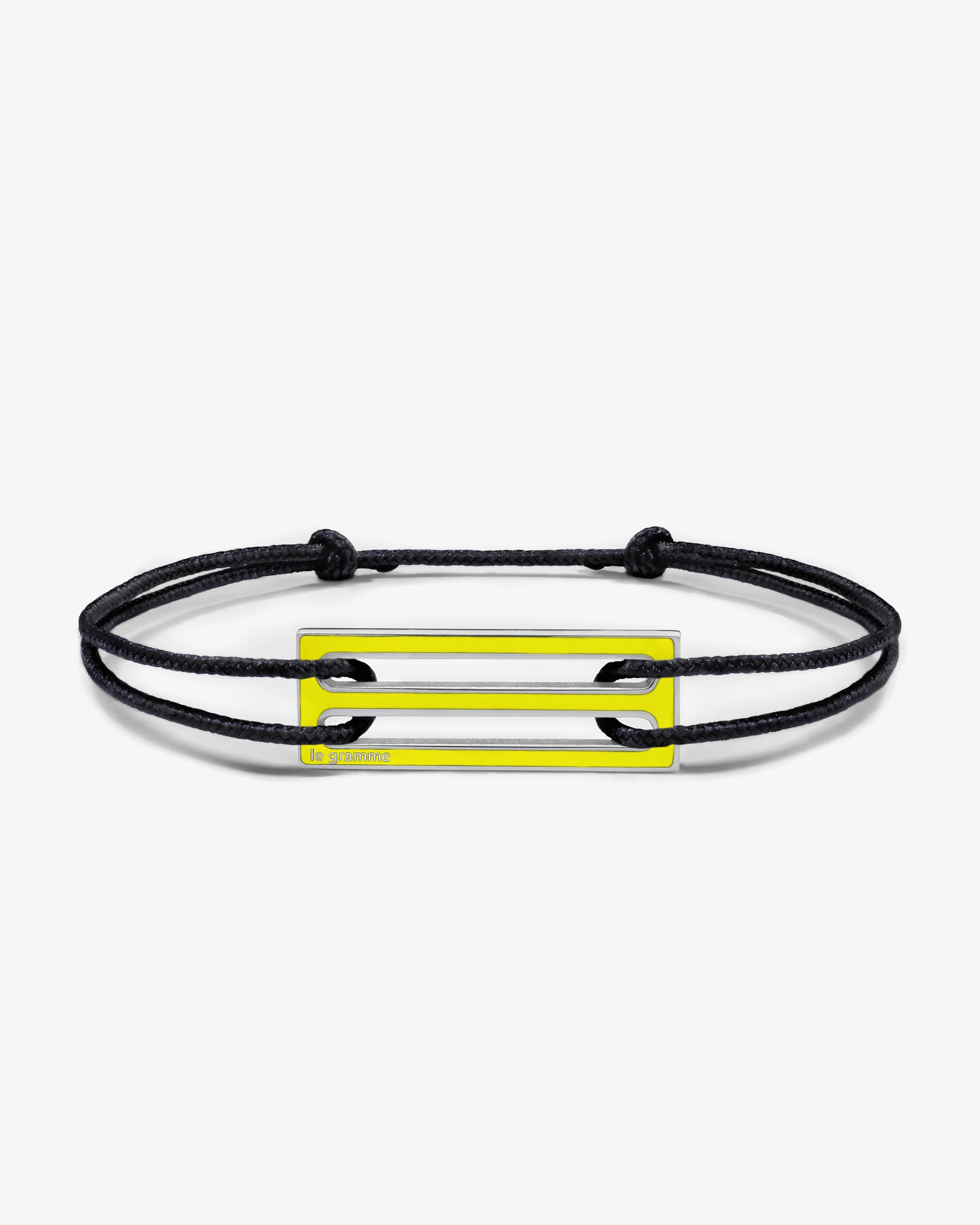 Le gramme 5g yellow lacquer cord bracelet