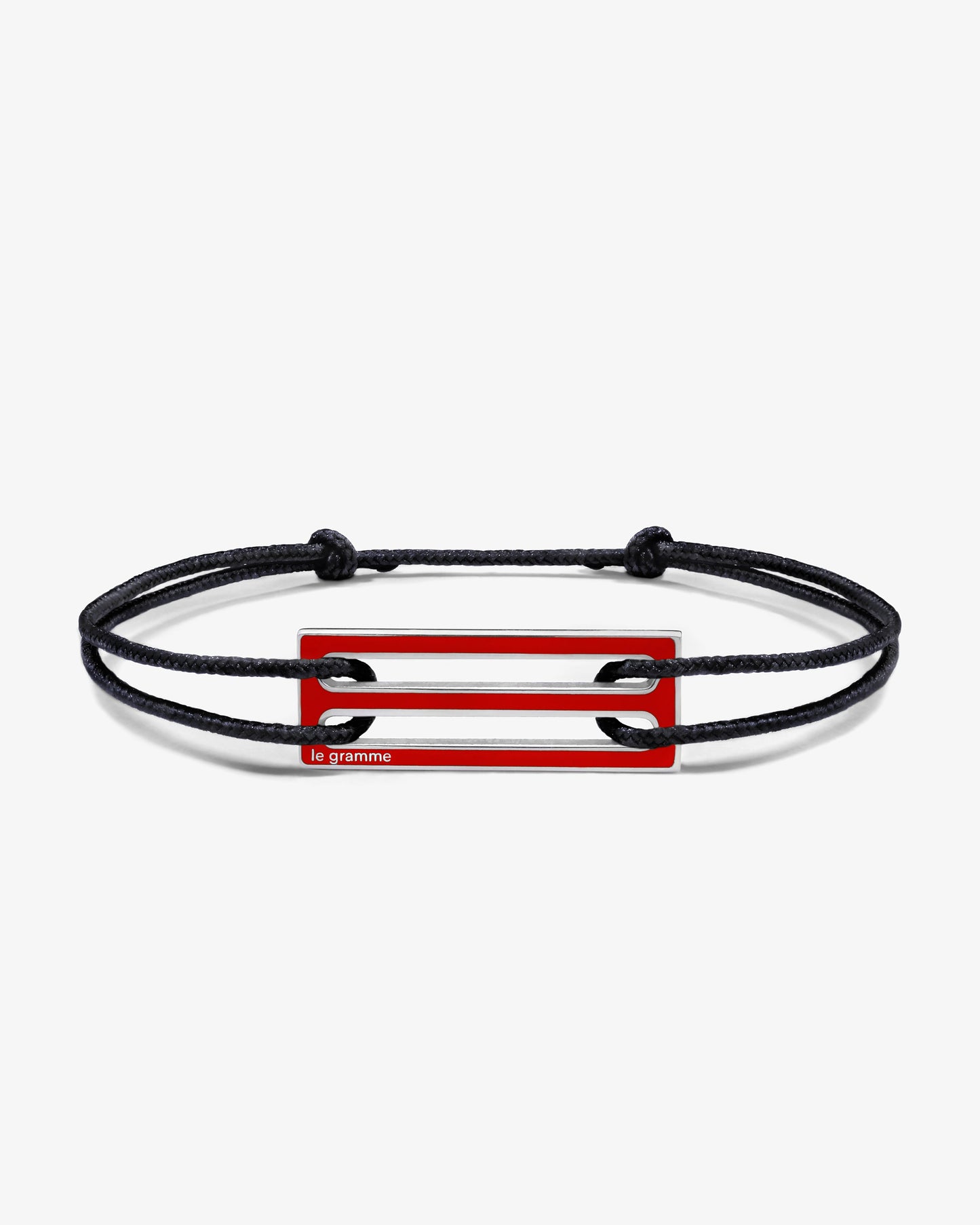 Le gramme 5g red lacquer cord bracelet